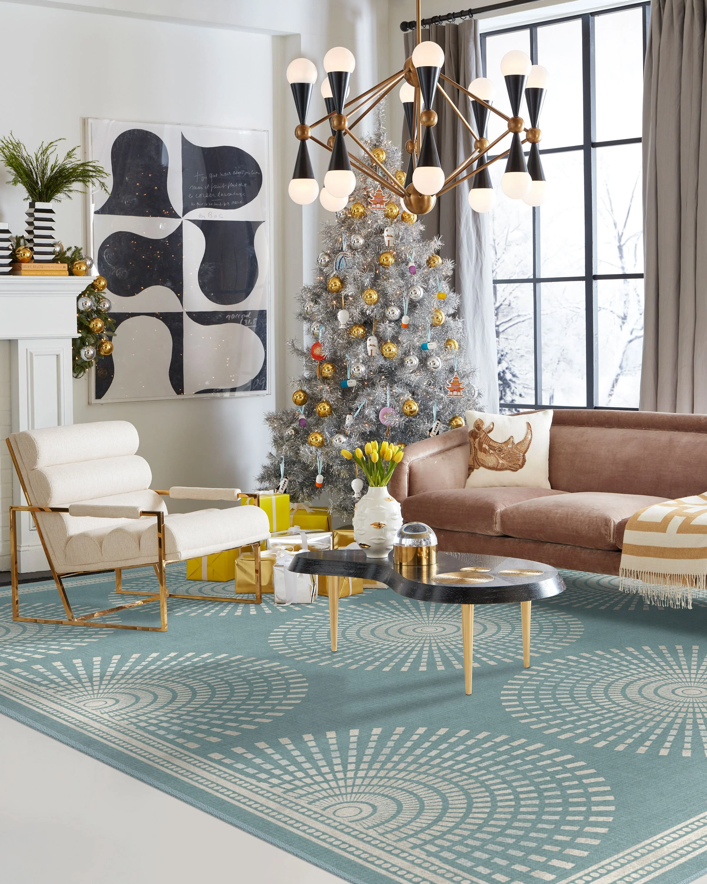 Santorini Blue Rug by Jonathan Adler - Image 21