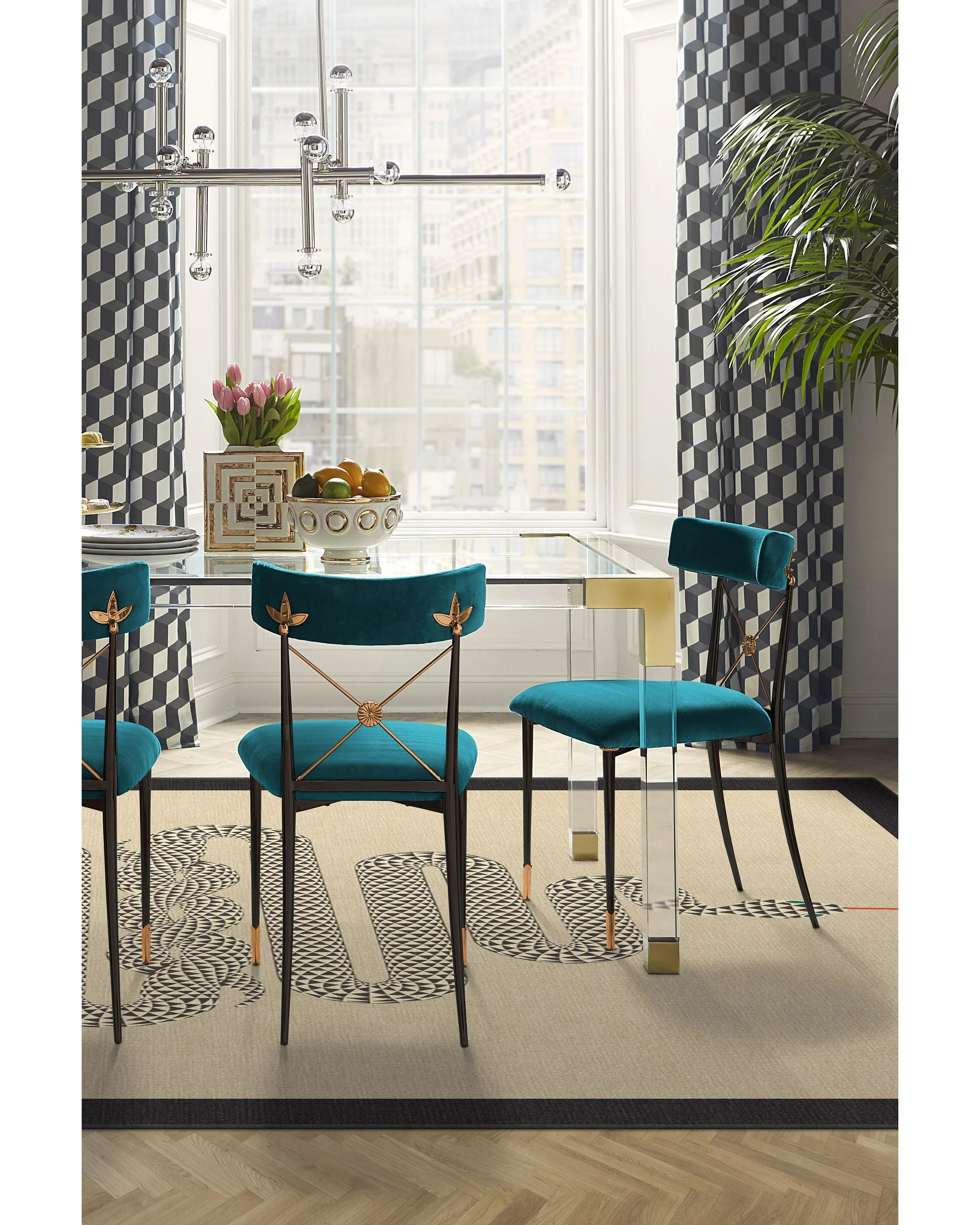Venom Neutral Flatwoven Rug by Jonathan Adler - Image 8