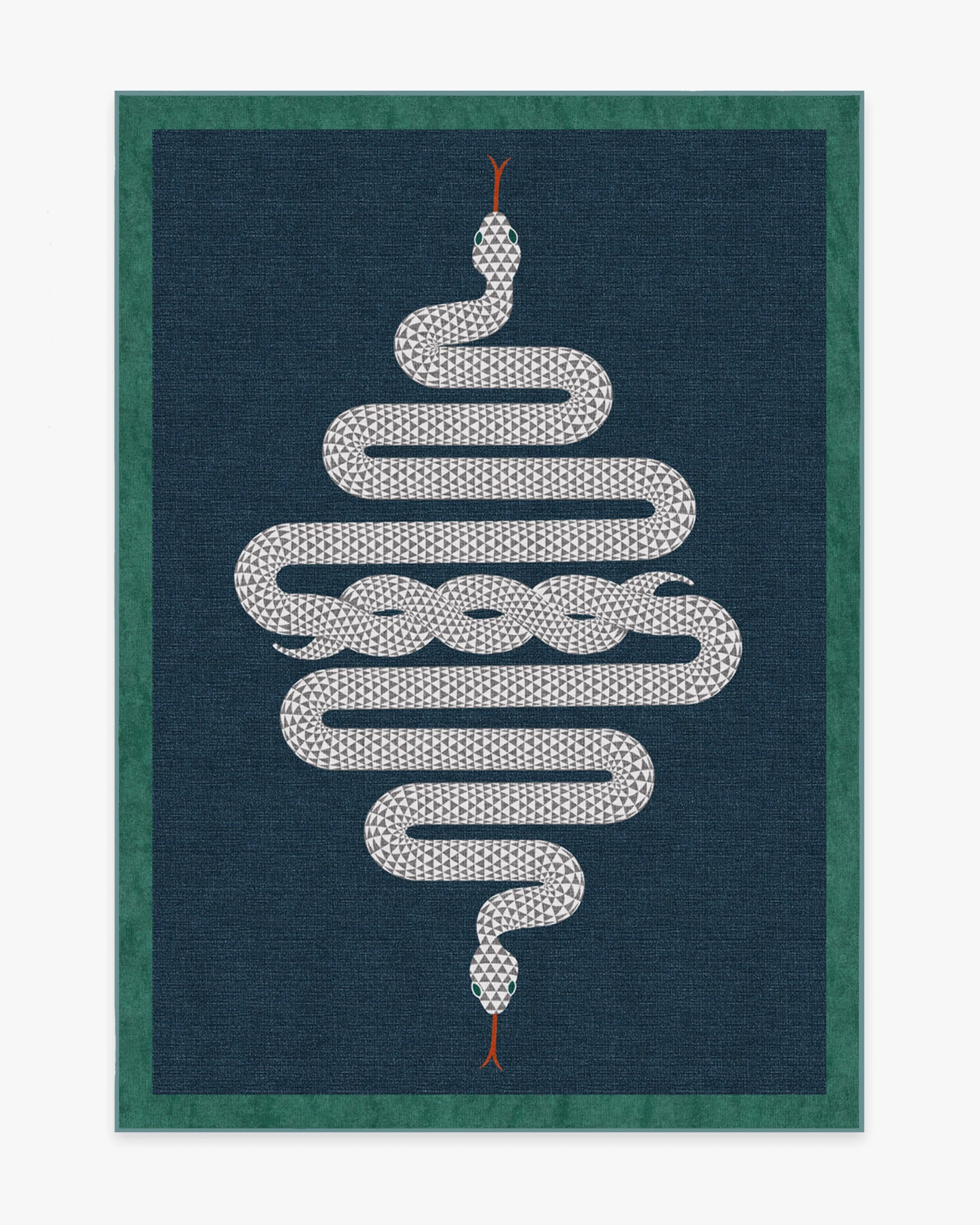 Venom Sapphire Rug by Jonathan Adler