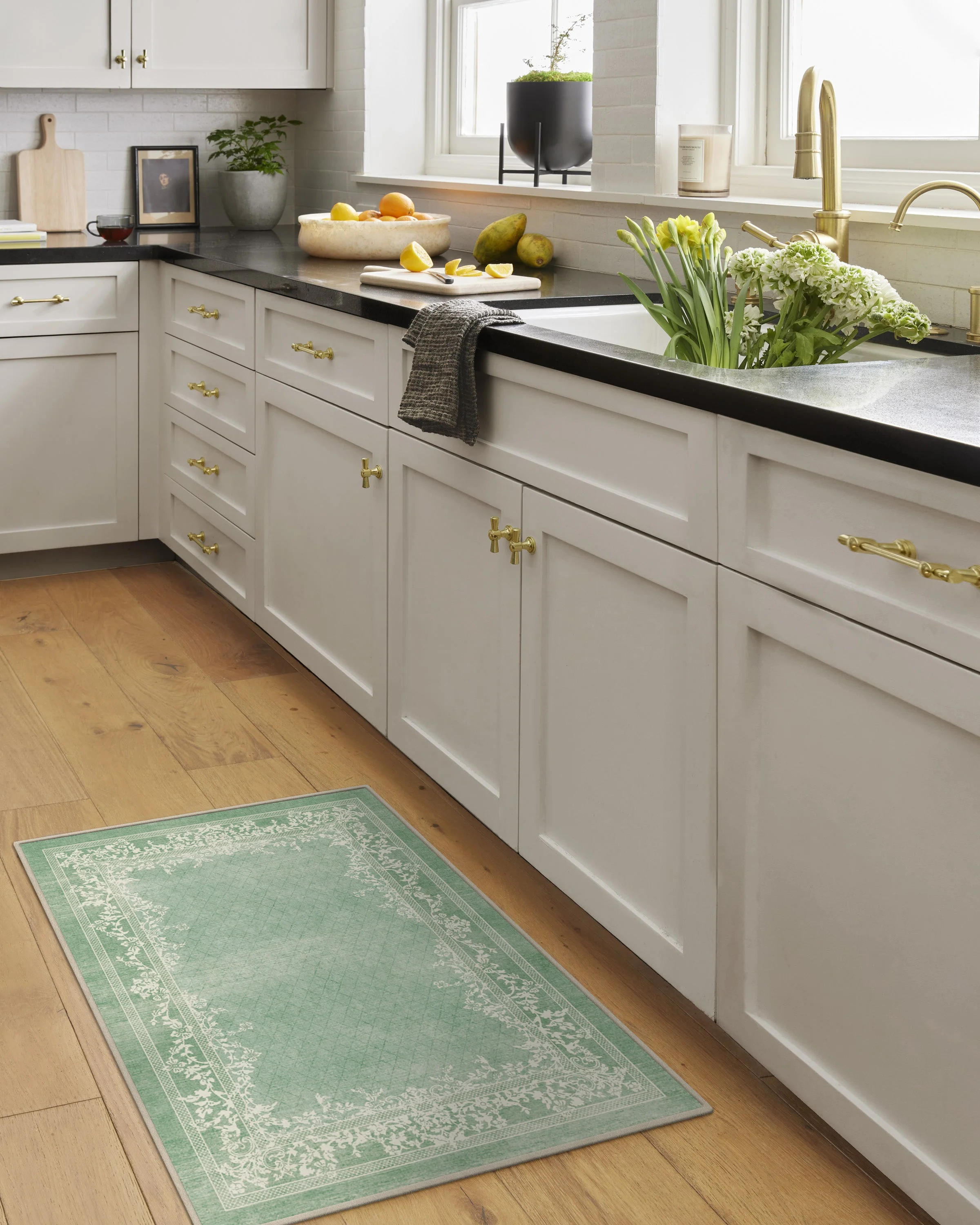 Juliet Sage Green Flatwoven Rug - Image 5