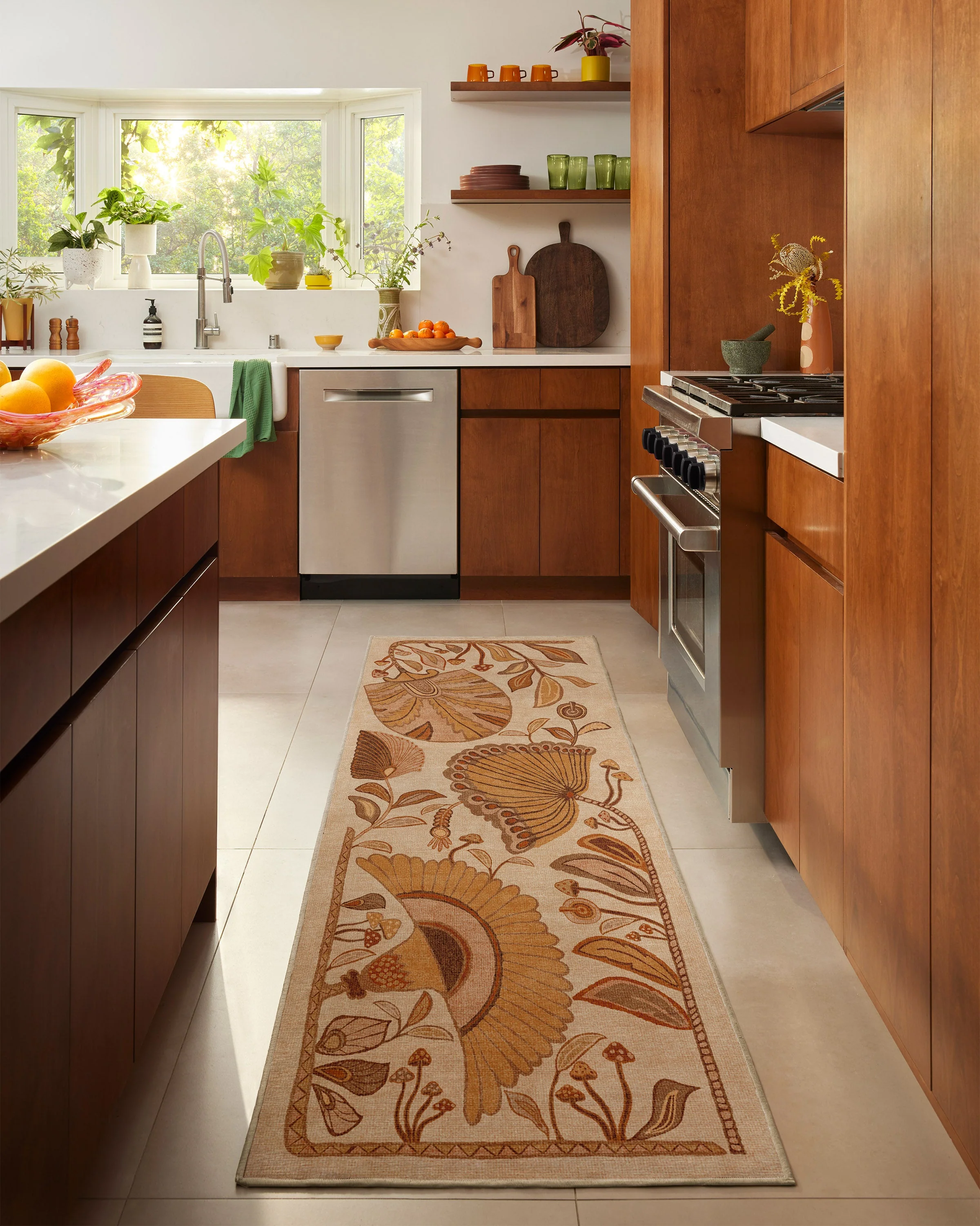 Alice Mellow Yellow Flatwoven Rug by Justina Blakeney - Image 4