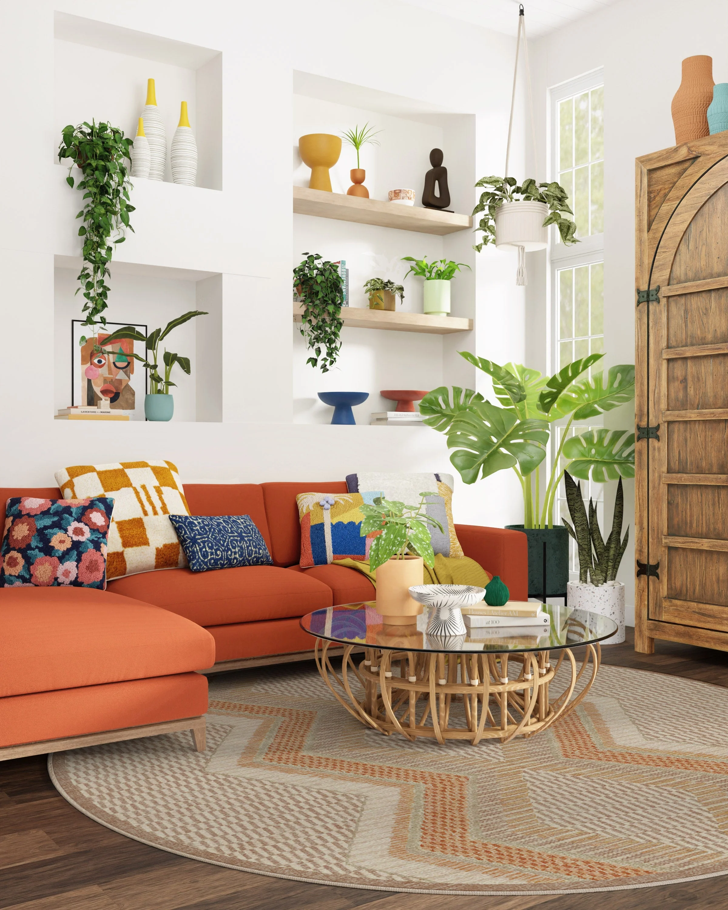 Etta Natural & Terra Flatwoven Rug by Justina Blakeney - Image 7