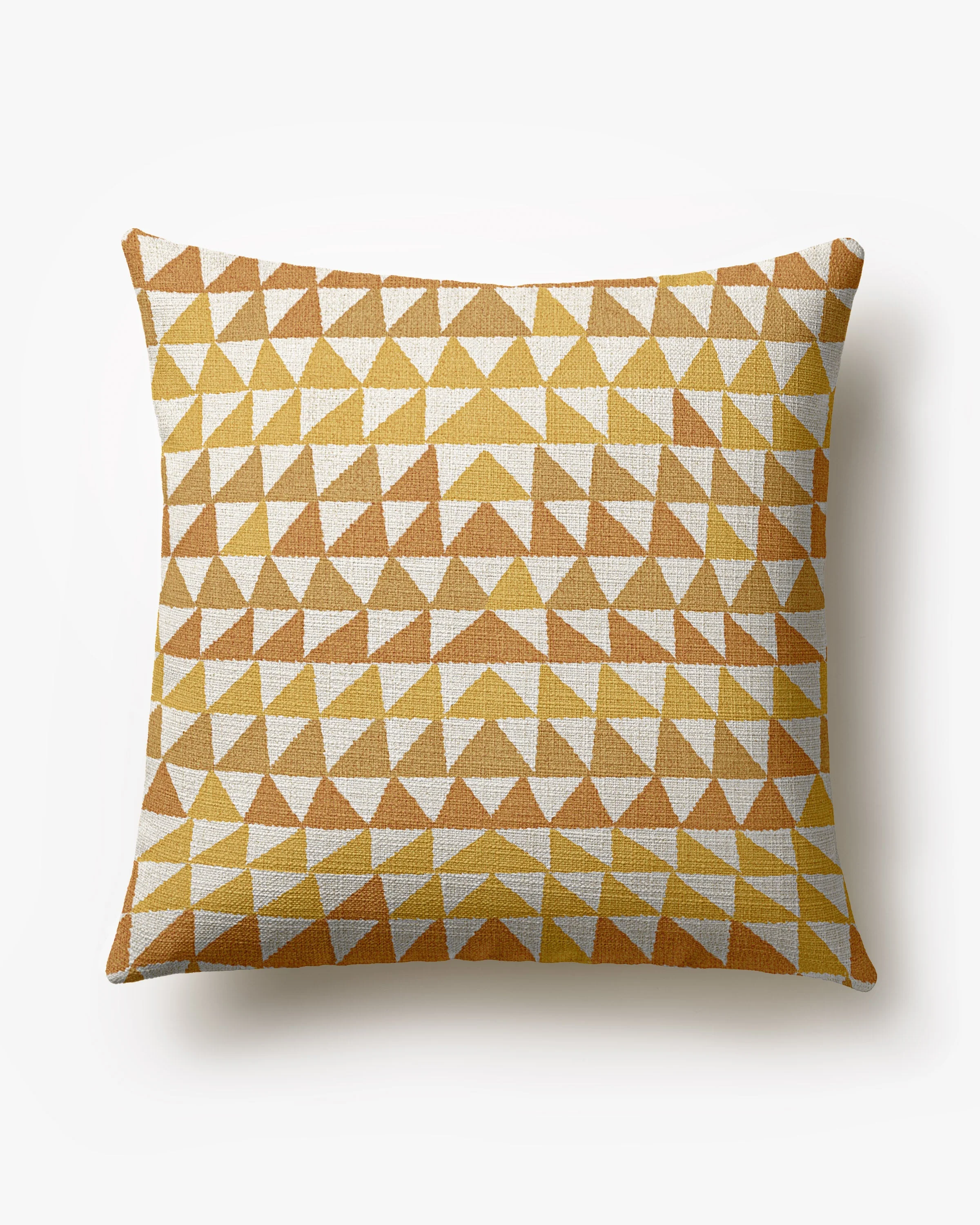 Miya Ochre Woven Throw Pillow by Justina Blakeney - Image 2