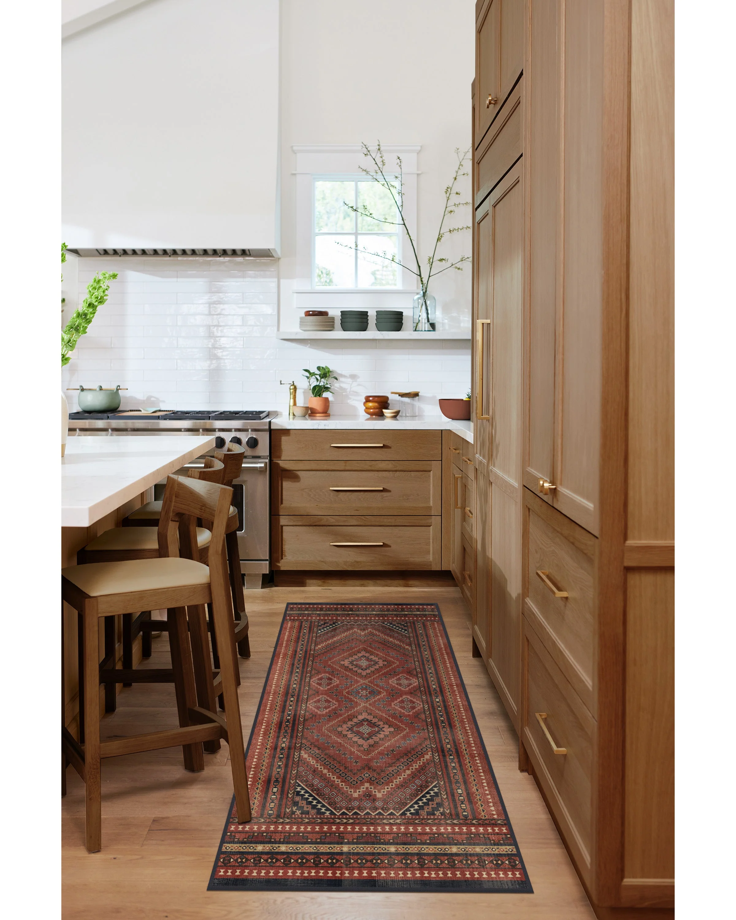 Kaden Amber Red Flatwoven Rug - Image 4