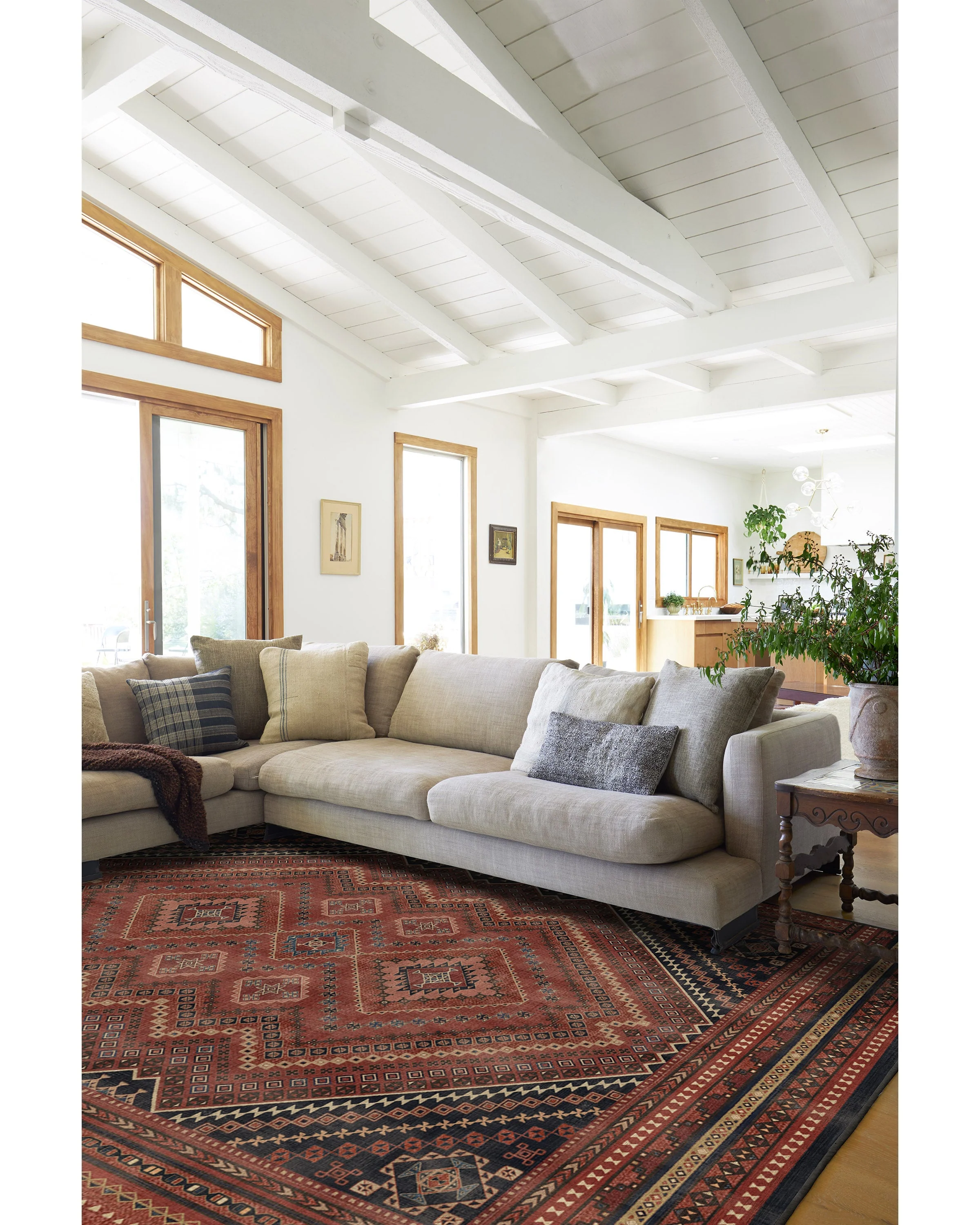 Kaden Amber Red Flatwoven Rug - Image 8