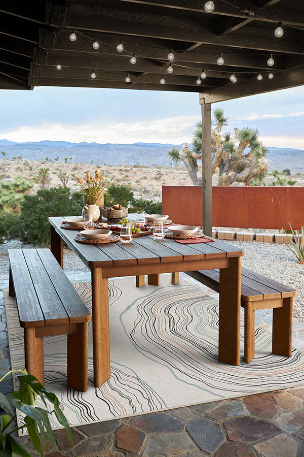 Kalder Sandstone Outdoor Rug - Image 3