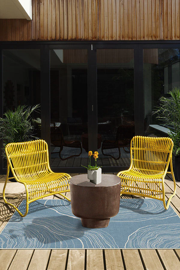 Kalder Slate Blue Outdoor Rug - Image 5