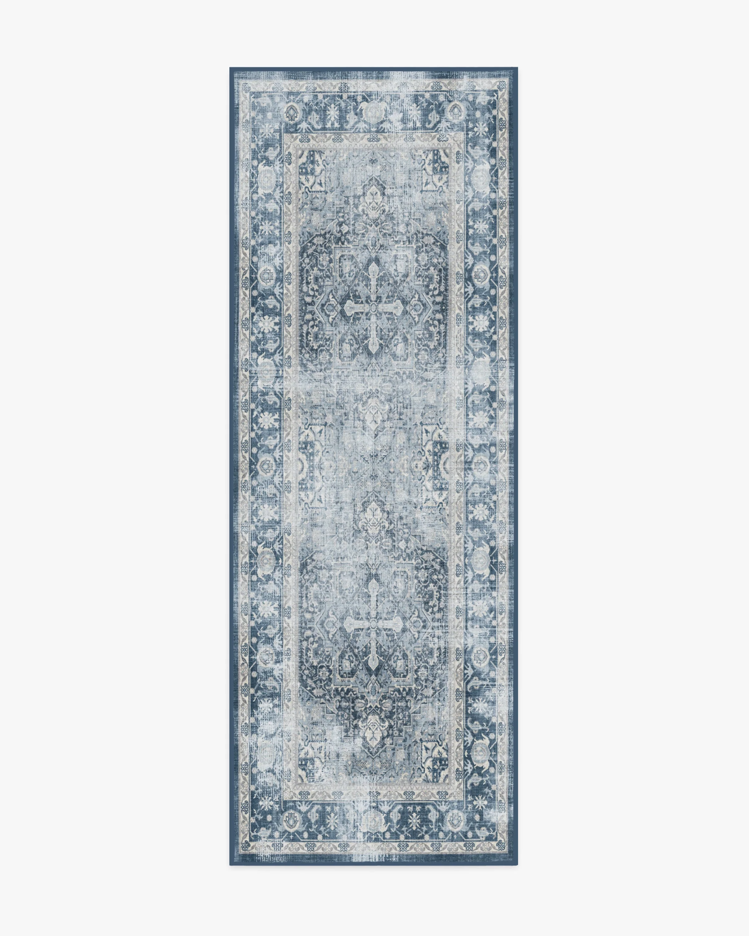 Kamran Admiral Blue Flatwoven Rug - Image 10