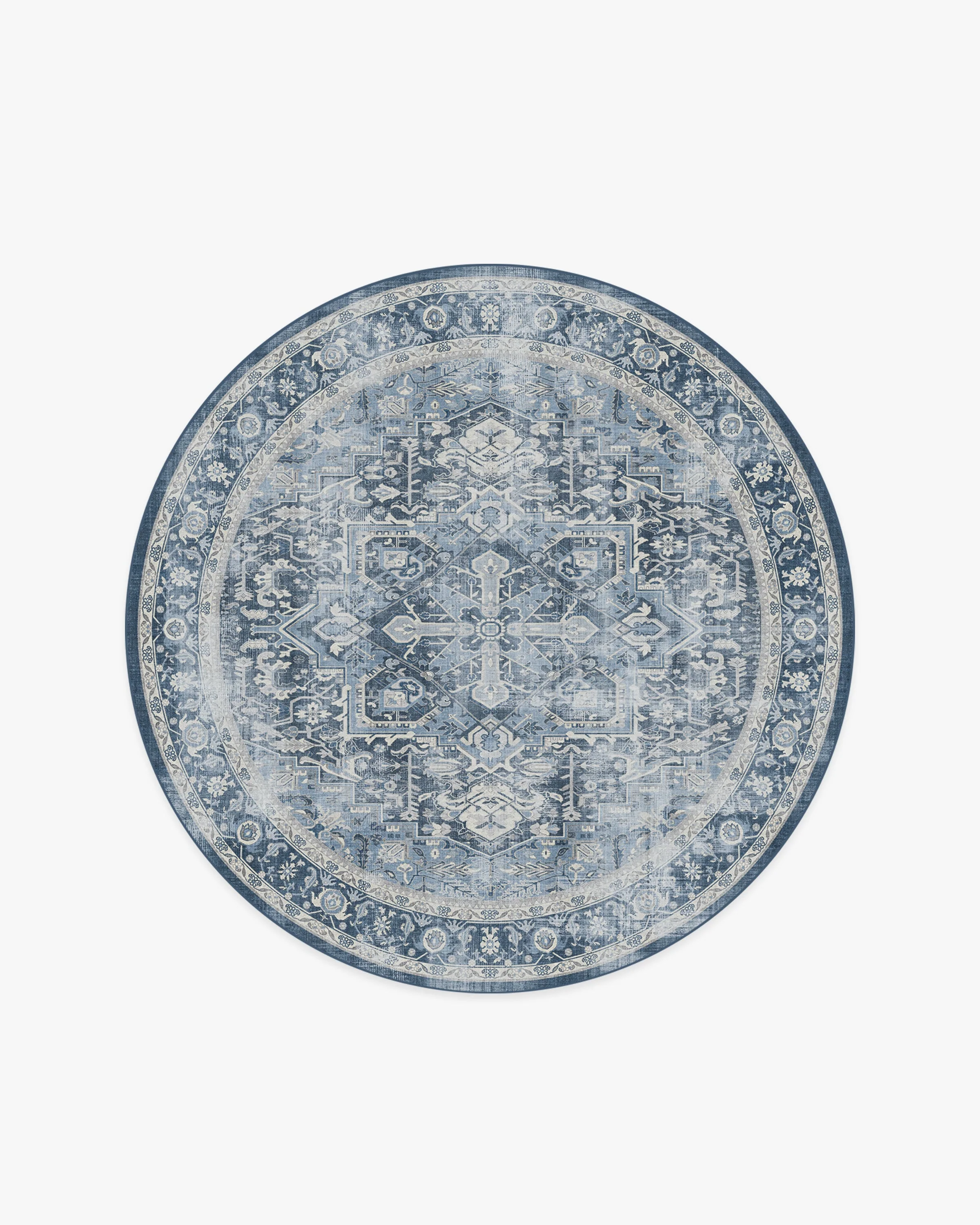 Kamran Admiral Blue Flatwoven Rug - Image 19