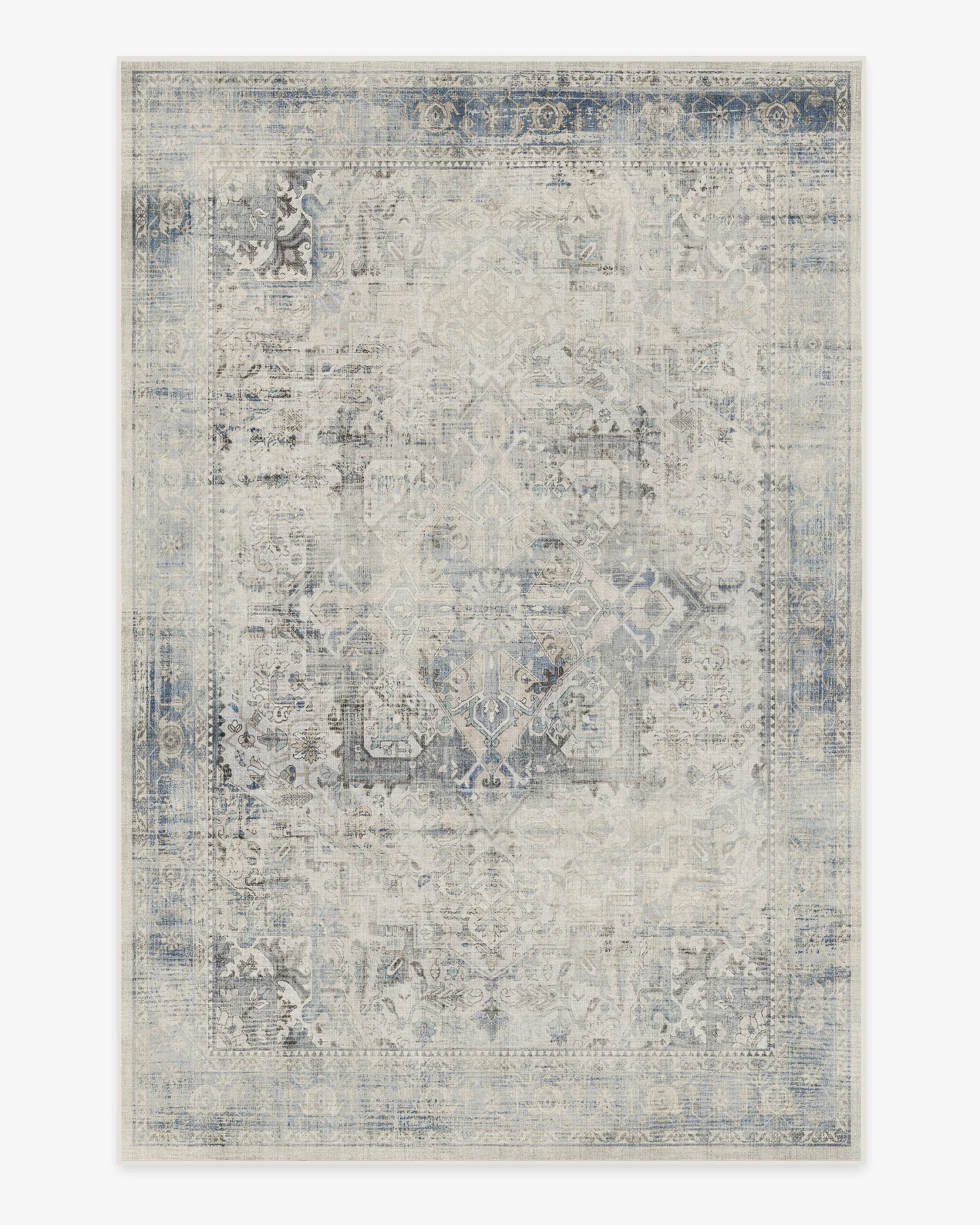 Kamran Blue Quartz Flatwoven Rug - Image 15