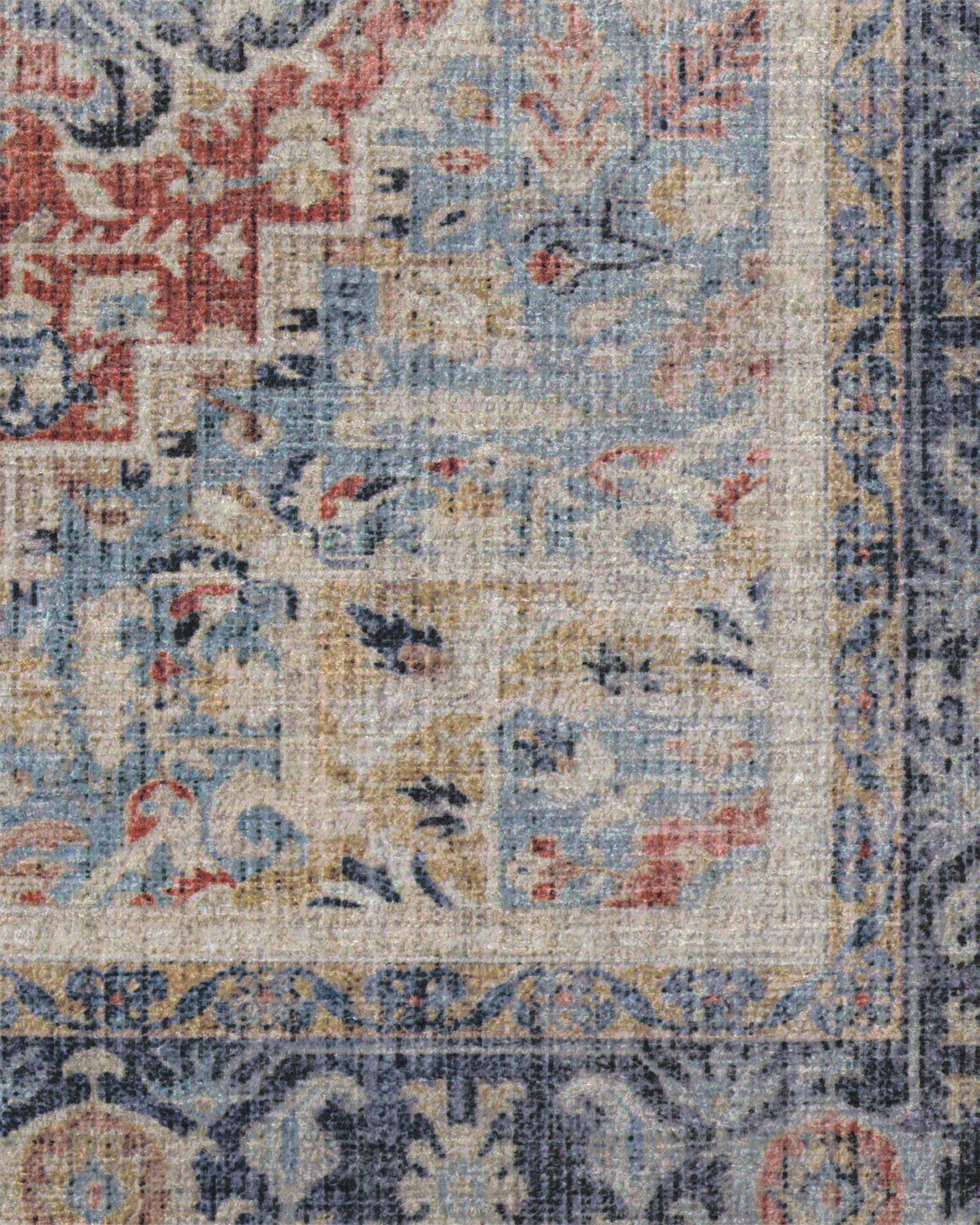 Kamran Cayenne Red Rug - Image 12