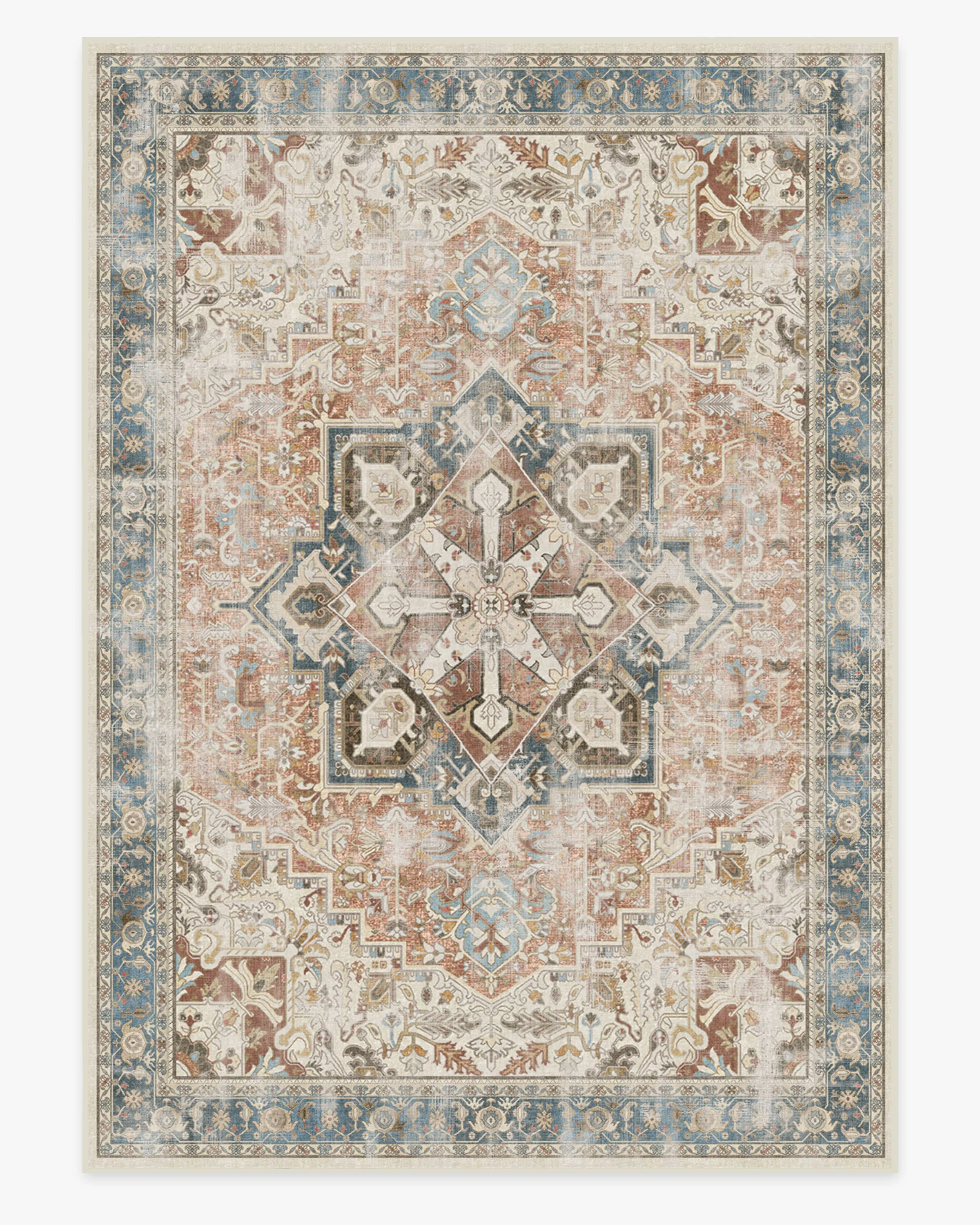 Kamran Coral Flatwoven Rug - Image 18