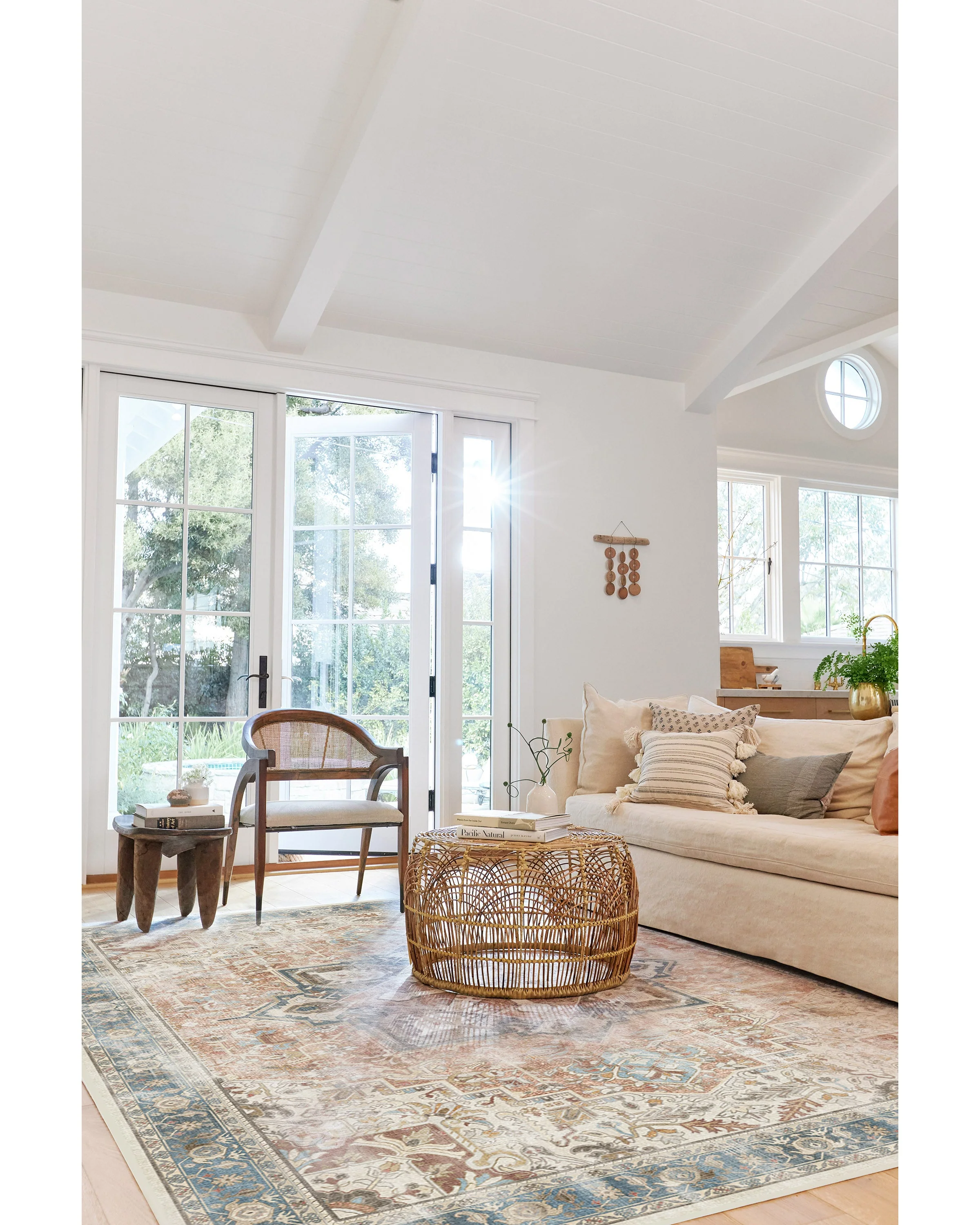 Kamran Coral Flatwoven Rug - Image 8
