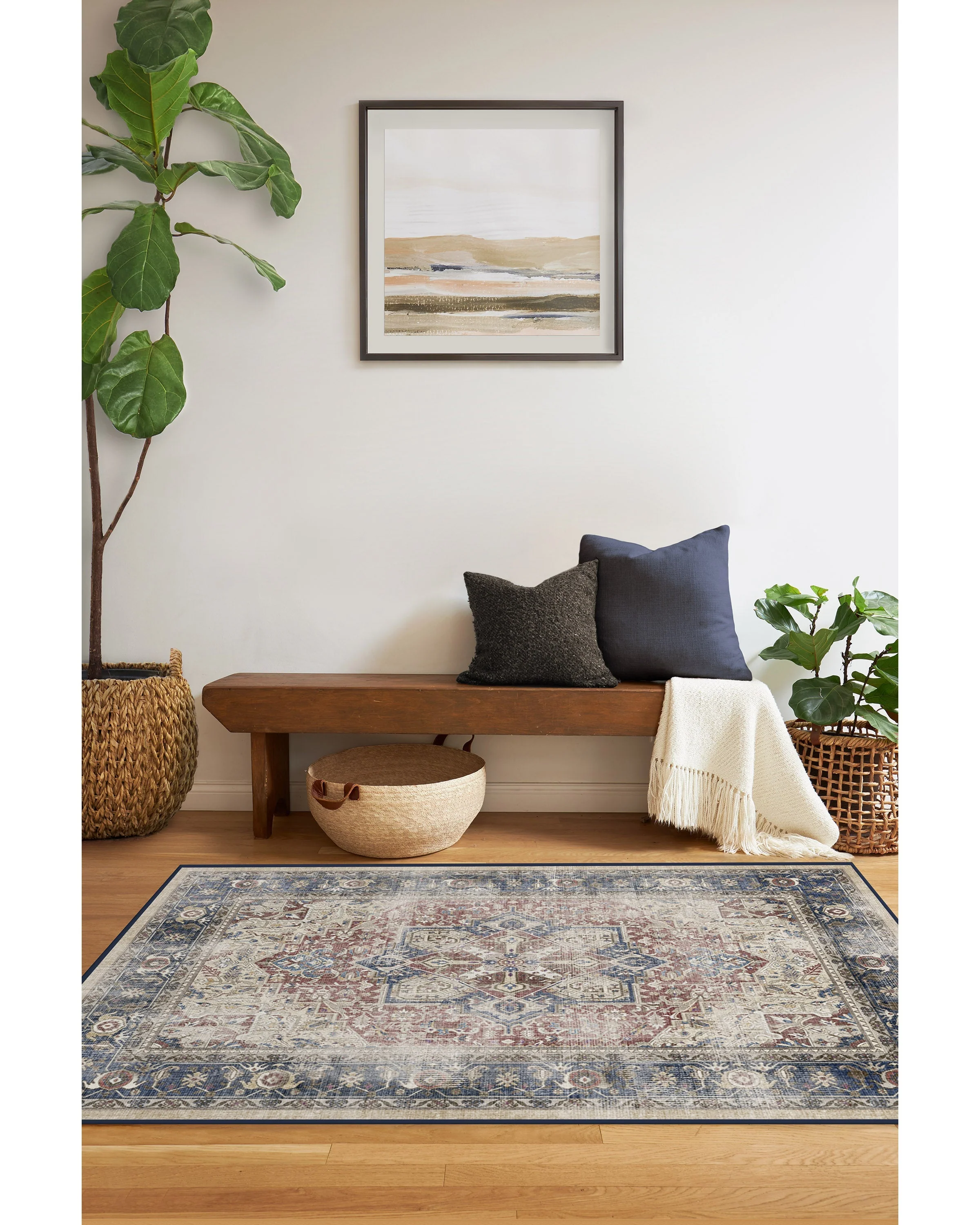 Kamran Royal Blue Rug - Image 19