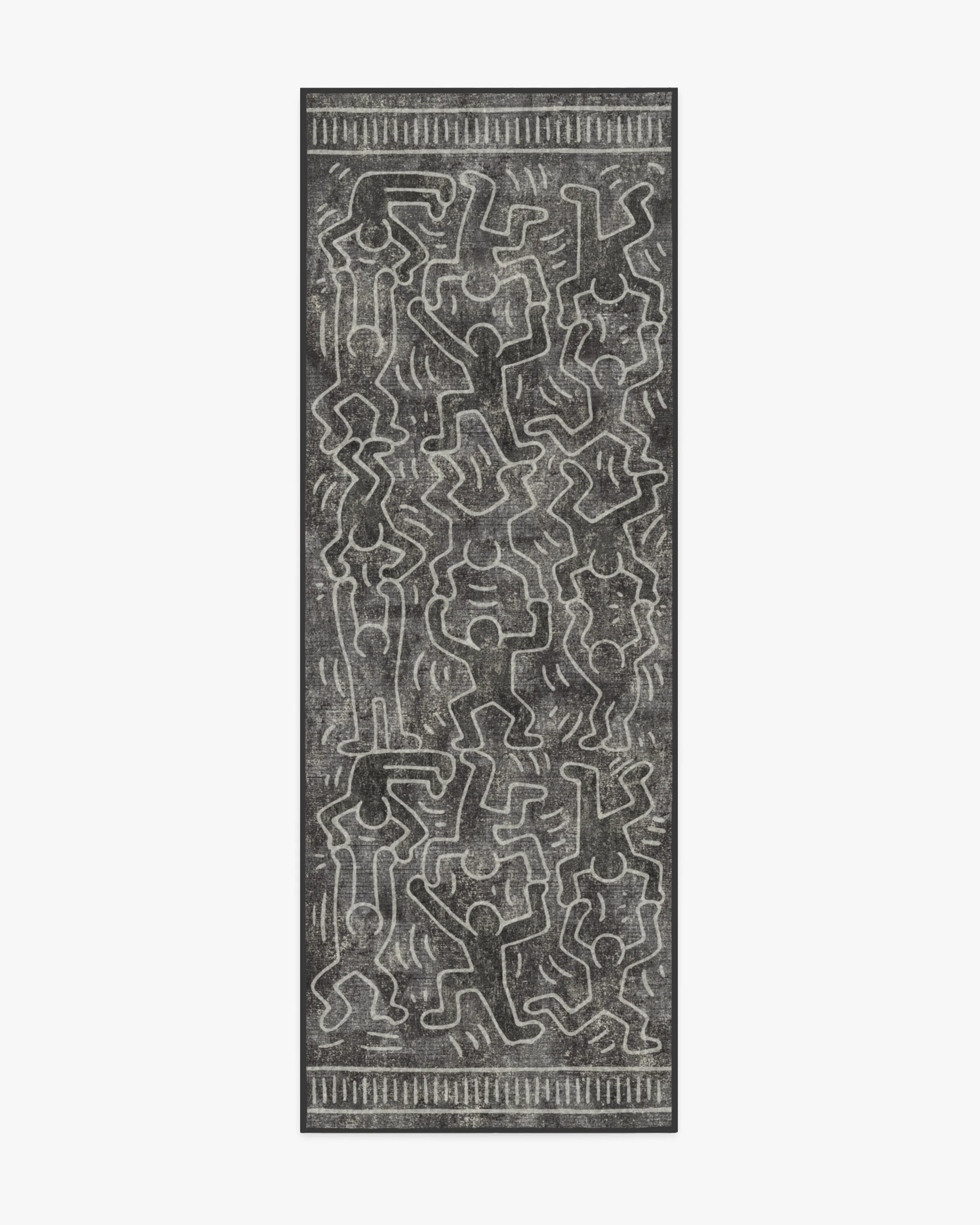 Balancing Act Black Rug by Keith Haring - Image 2