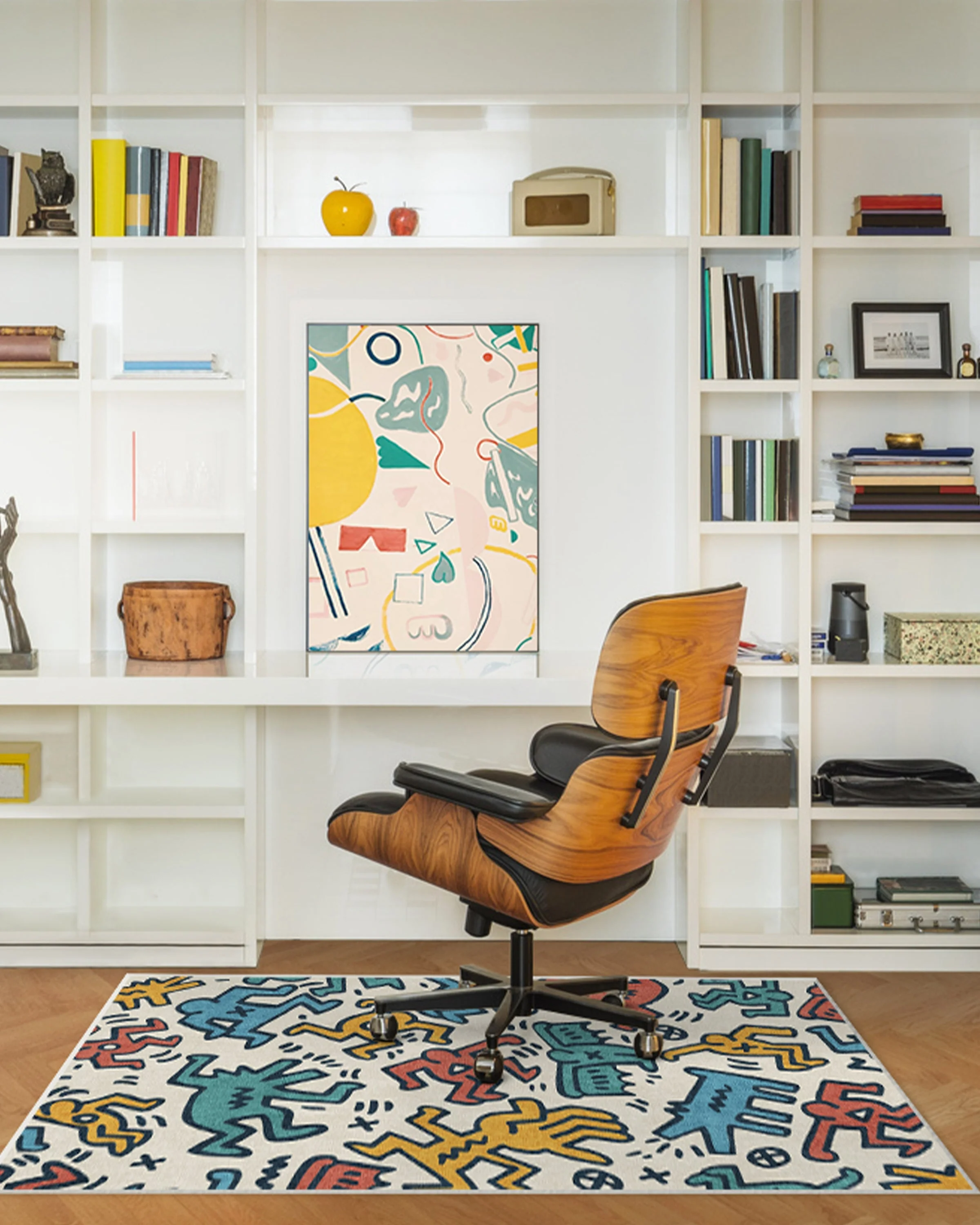 Block Party Multicolor Rug by Keith Haring - Image 15