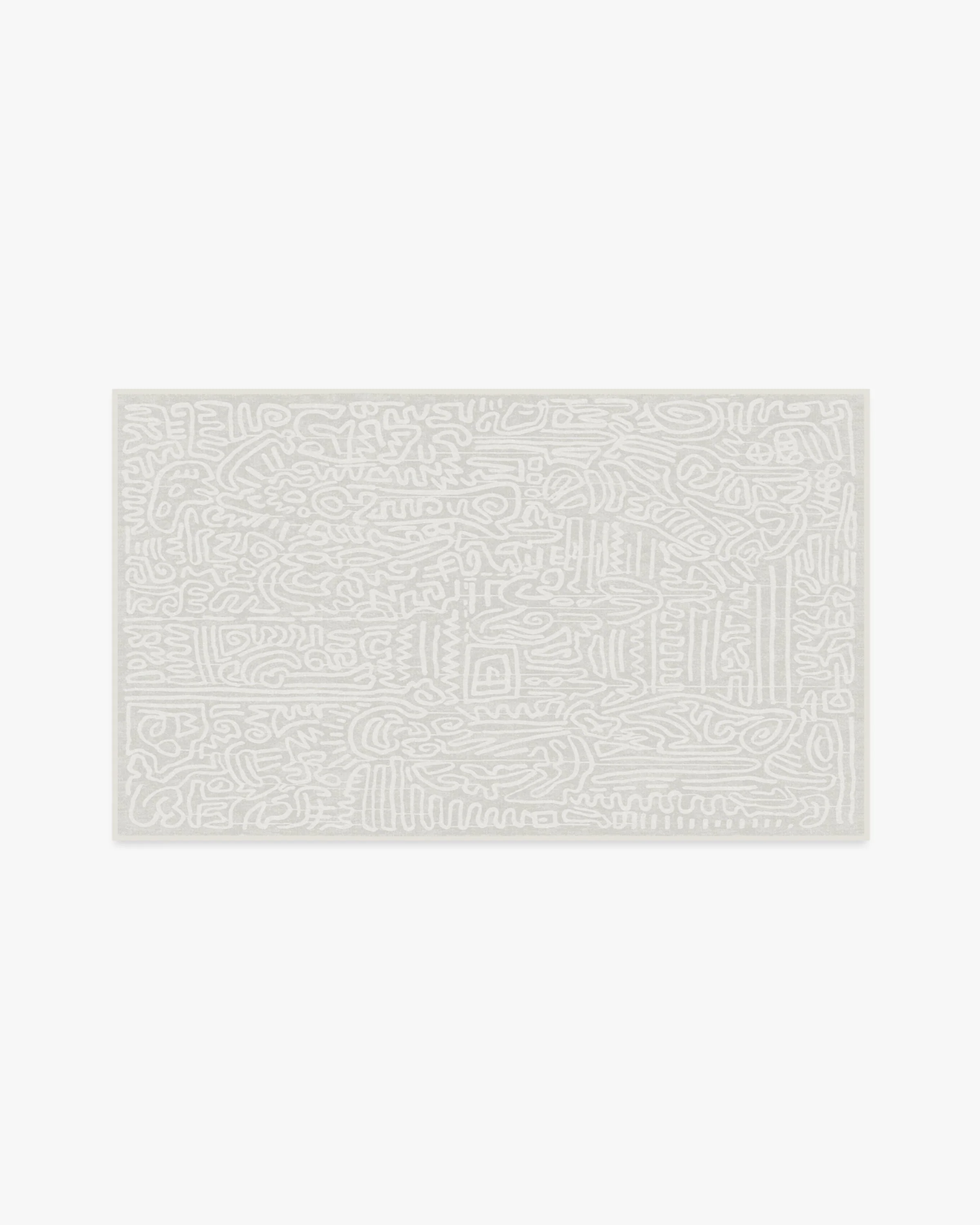 Freestyle Pearl Flatwoven Rug by Keith Haring - Image 11