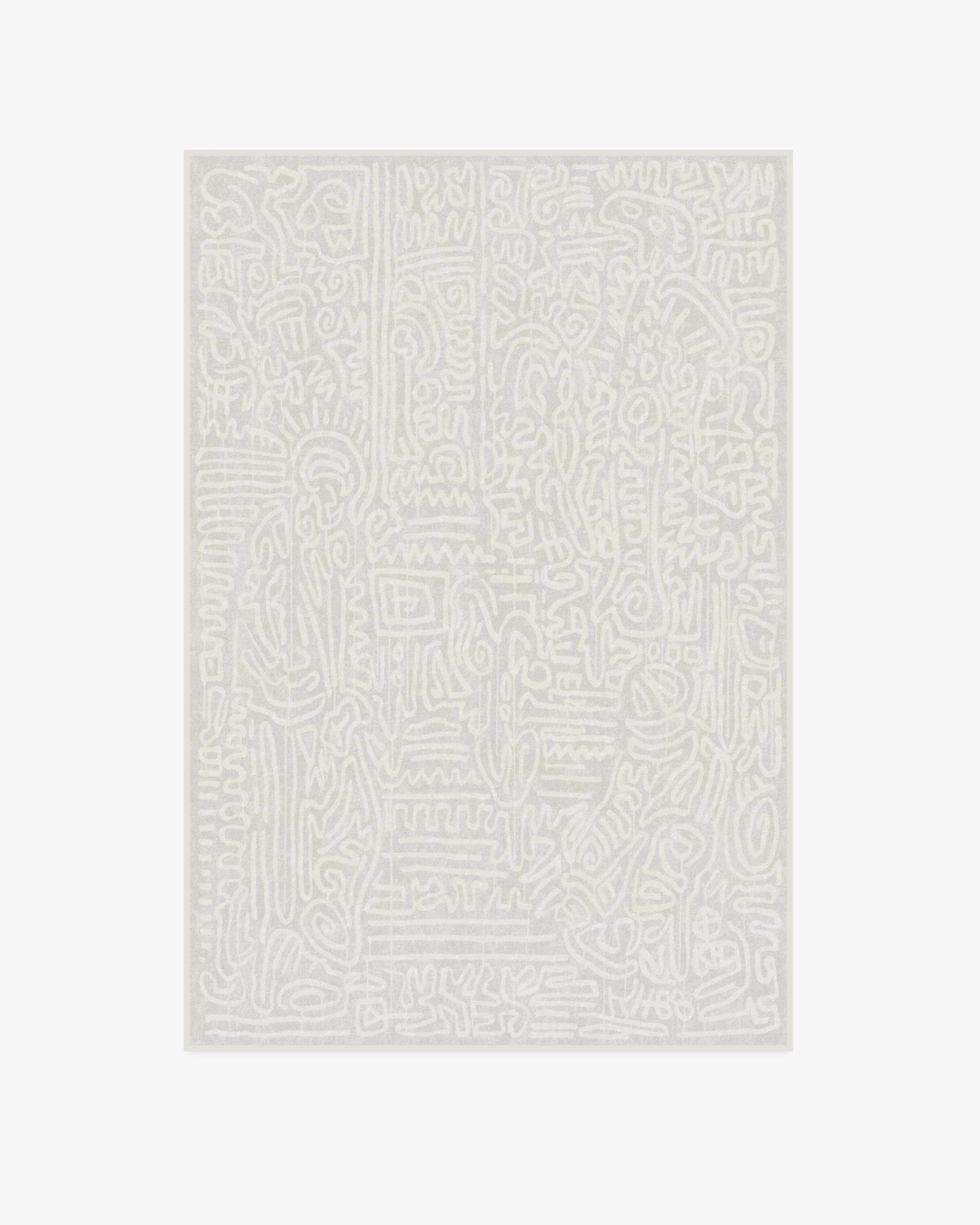 Freestyle Pearl Flatwoven Rug by Keith Haring - Image 12