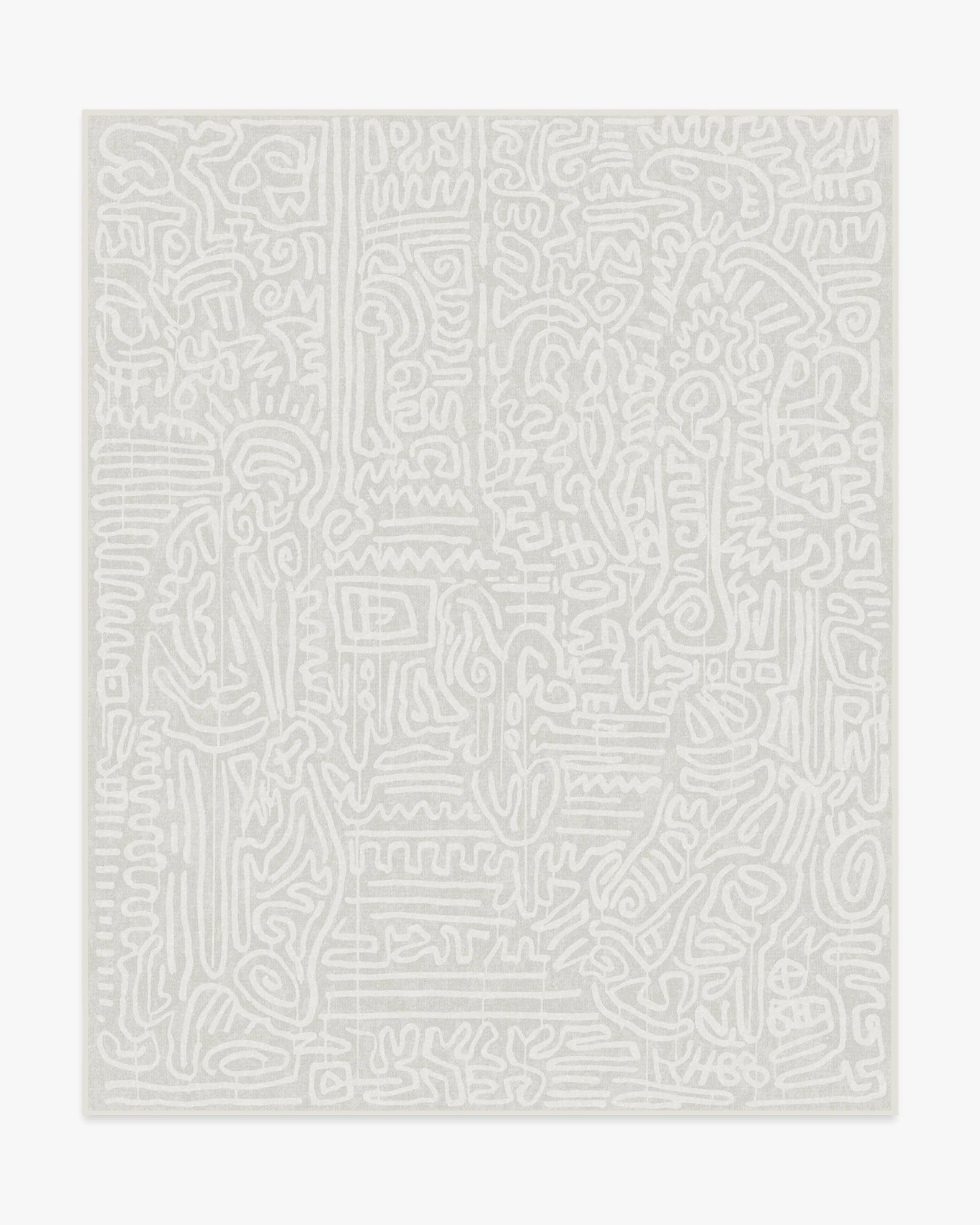 Freestyle Pearl Flatwoven Rug by Keith Haring - Image 14