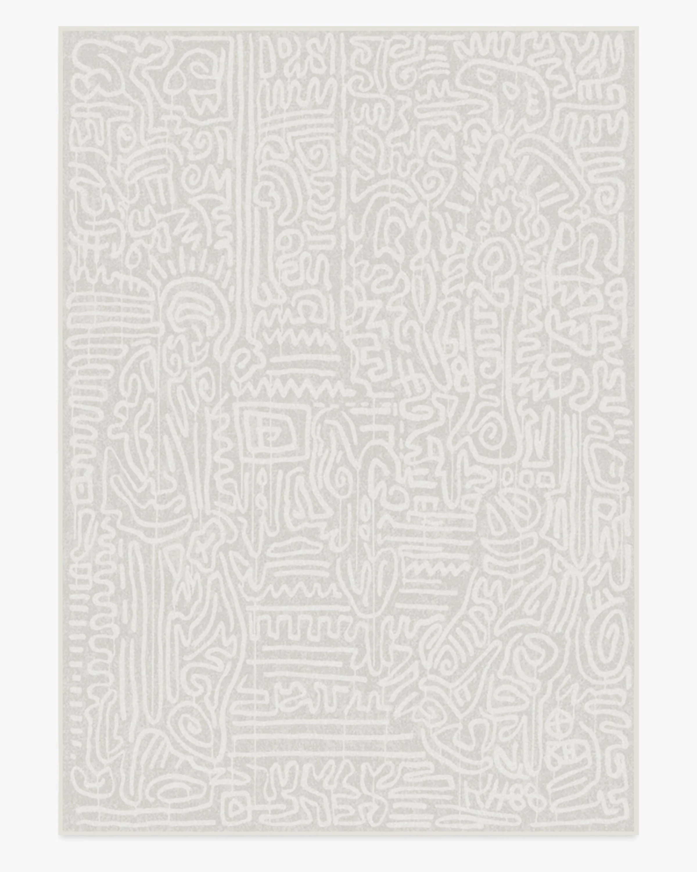 Freestyle Pearl Flatwoven Rug by Keith Haring - Image 16