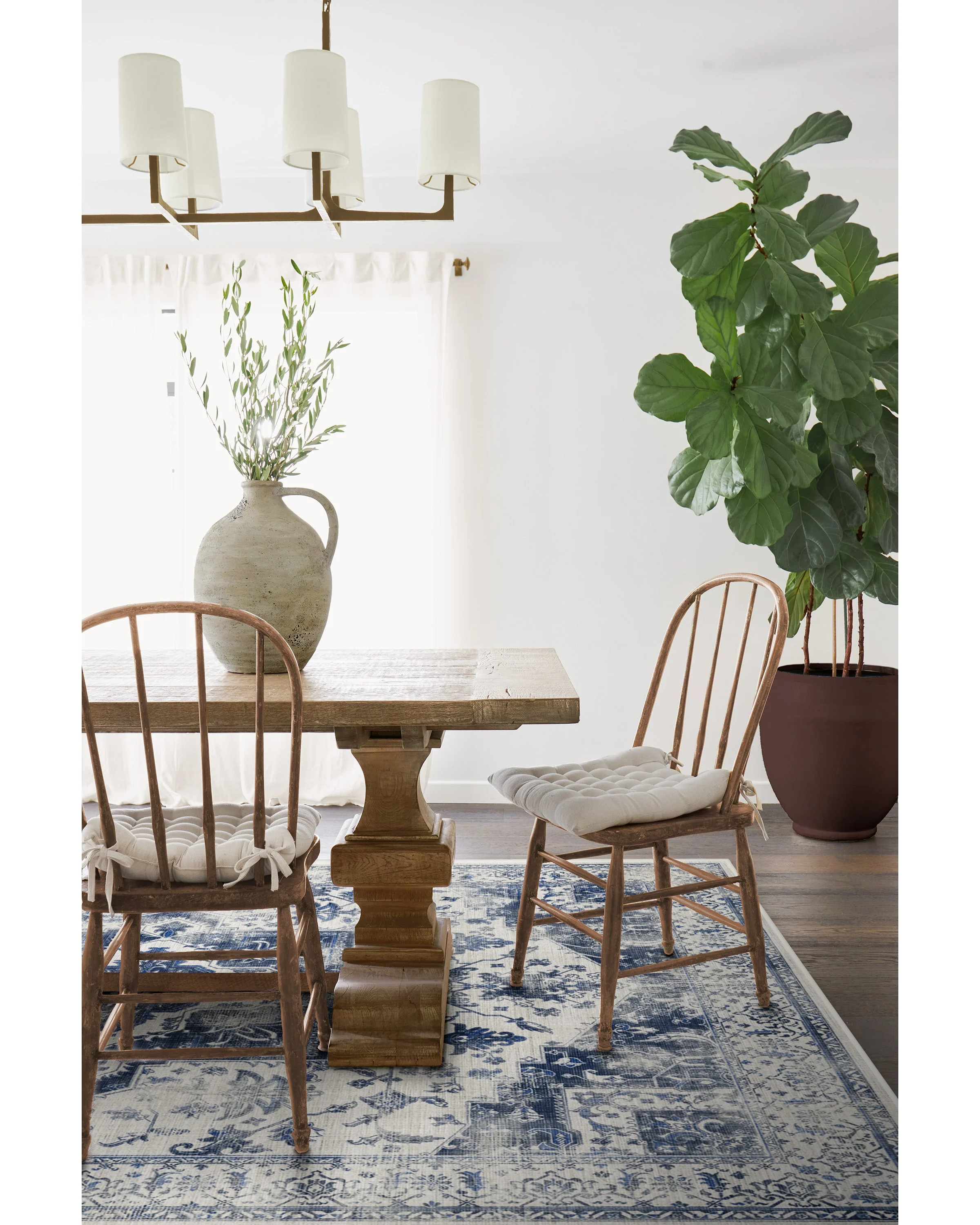 Kira Delft Blue Flatwoven Rug - Image 3