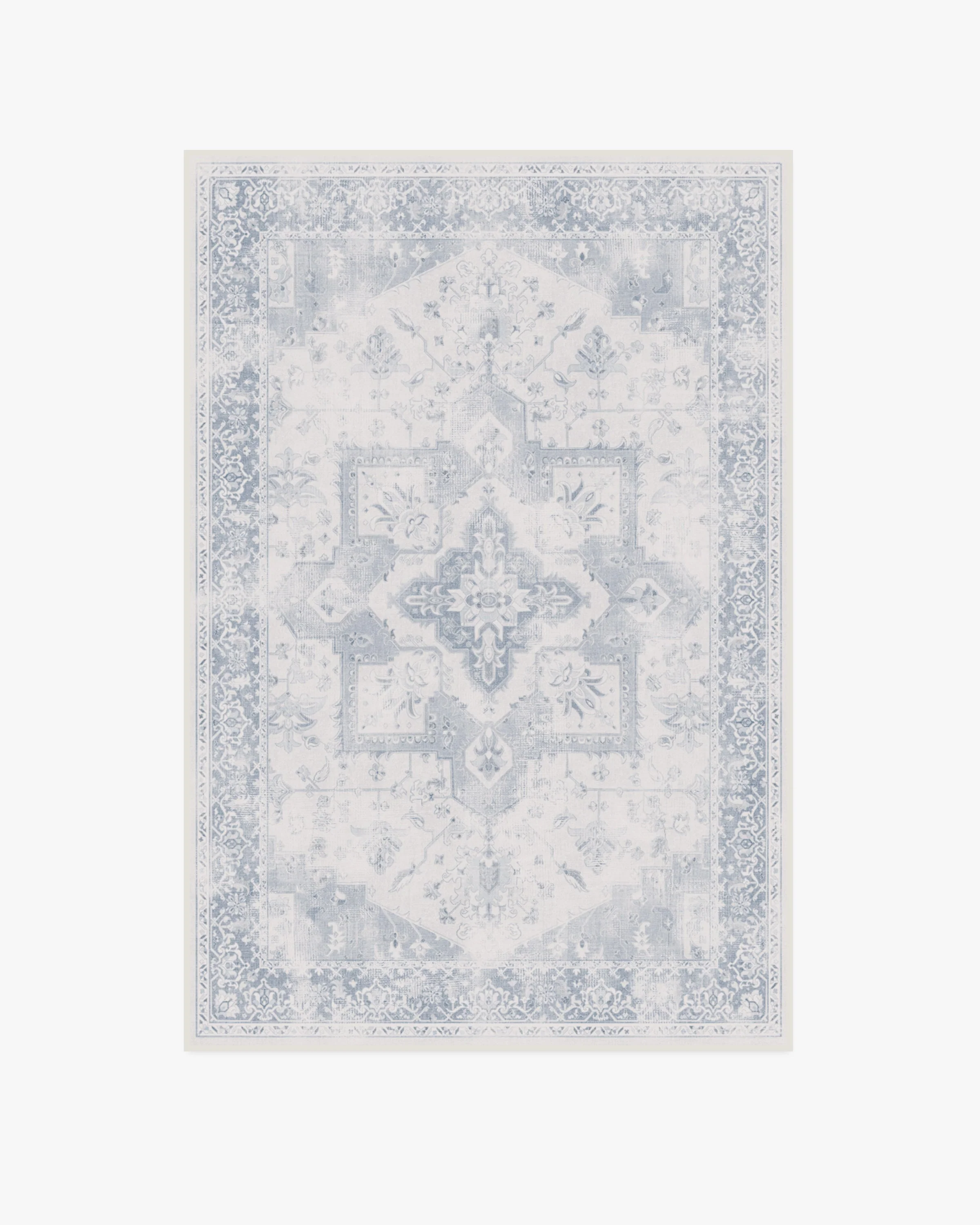 Kira Soft Blue Flatwoven Rug - Image 14