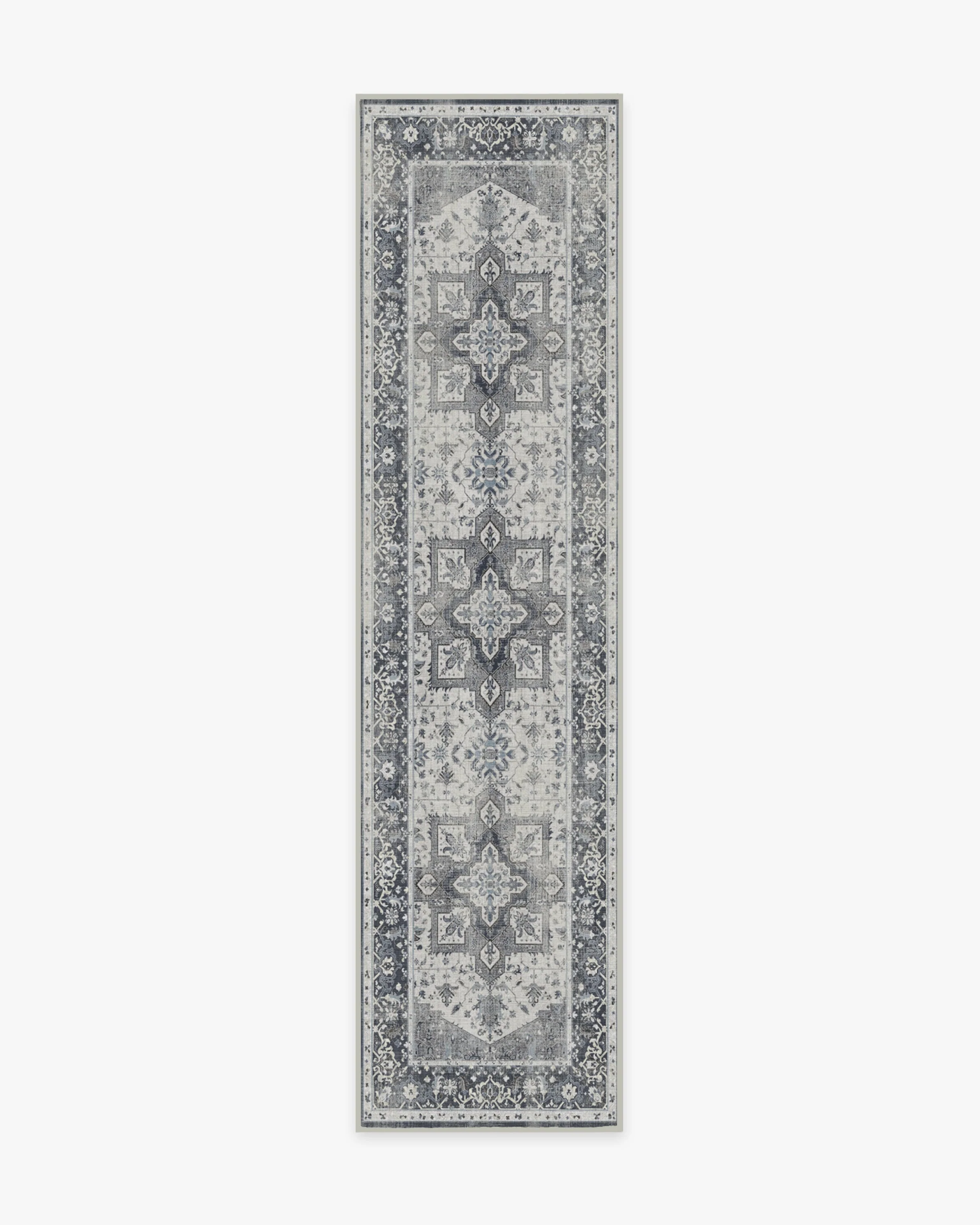 Kira Stone Blue Flatwoven Rug - Image 11