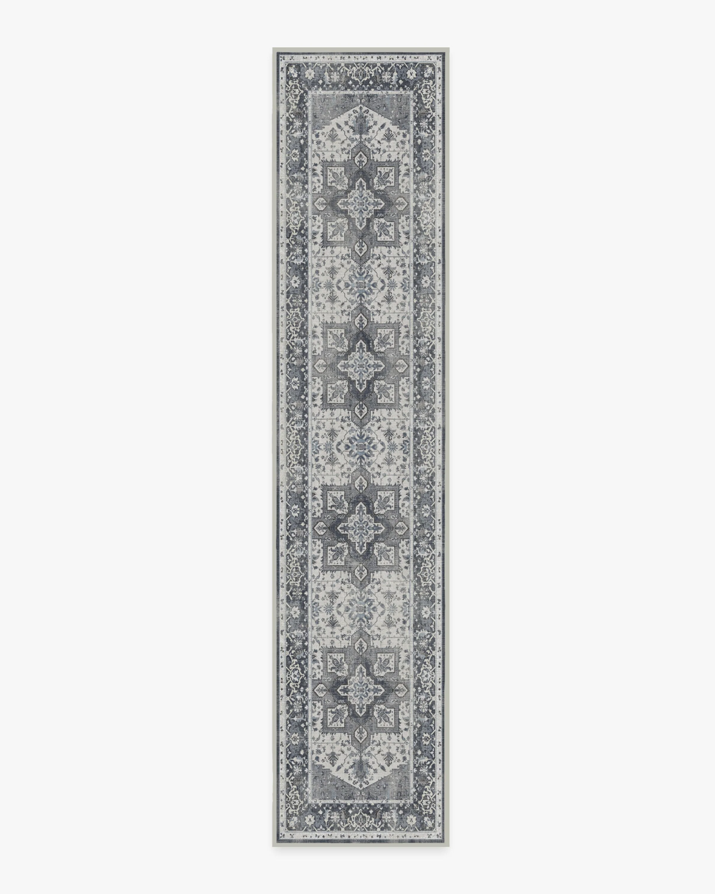 Kira Stone Blue Flatwoven Rug - Image 12