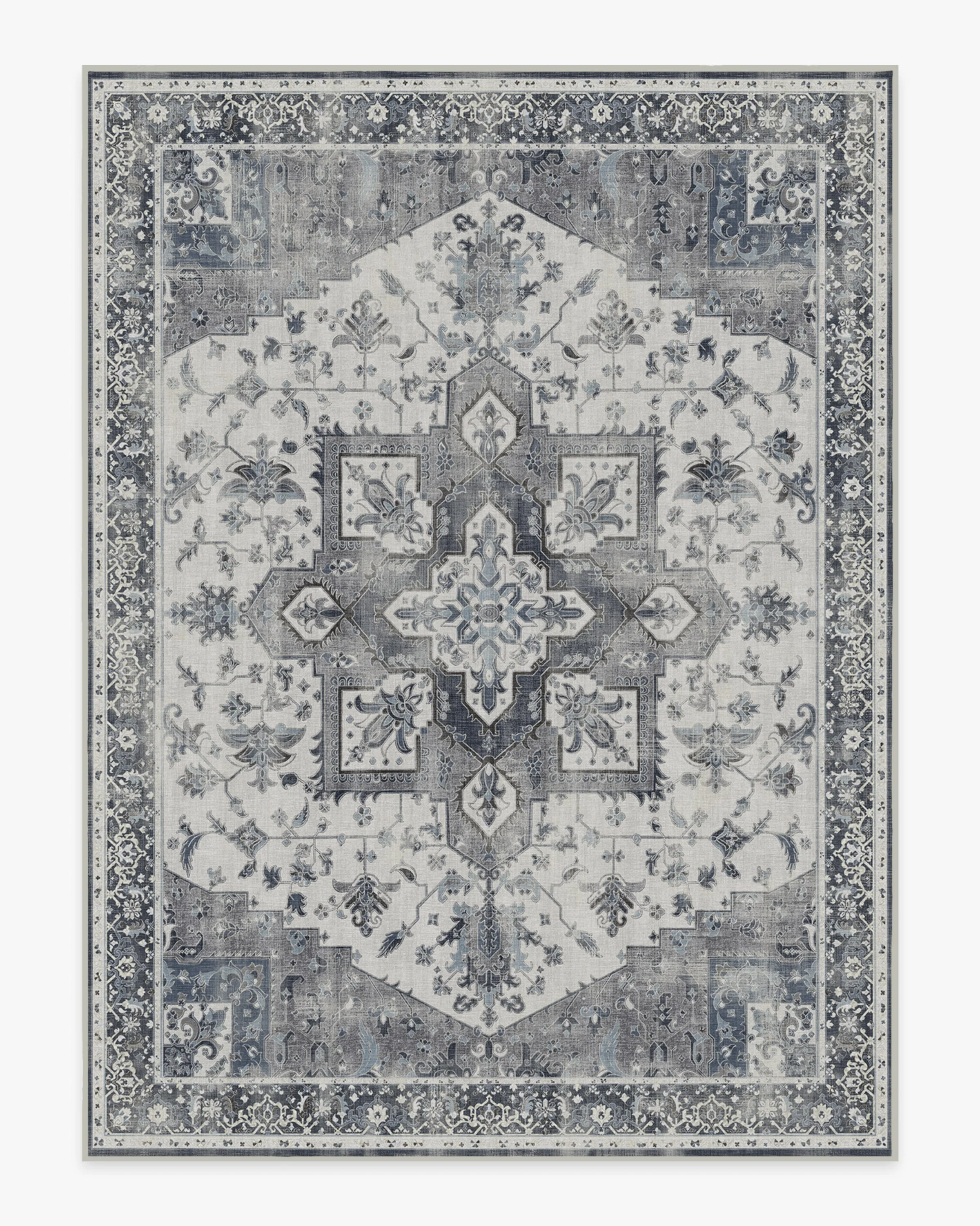 Kira Stone Blue Flatwoven Rug - Image 17