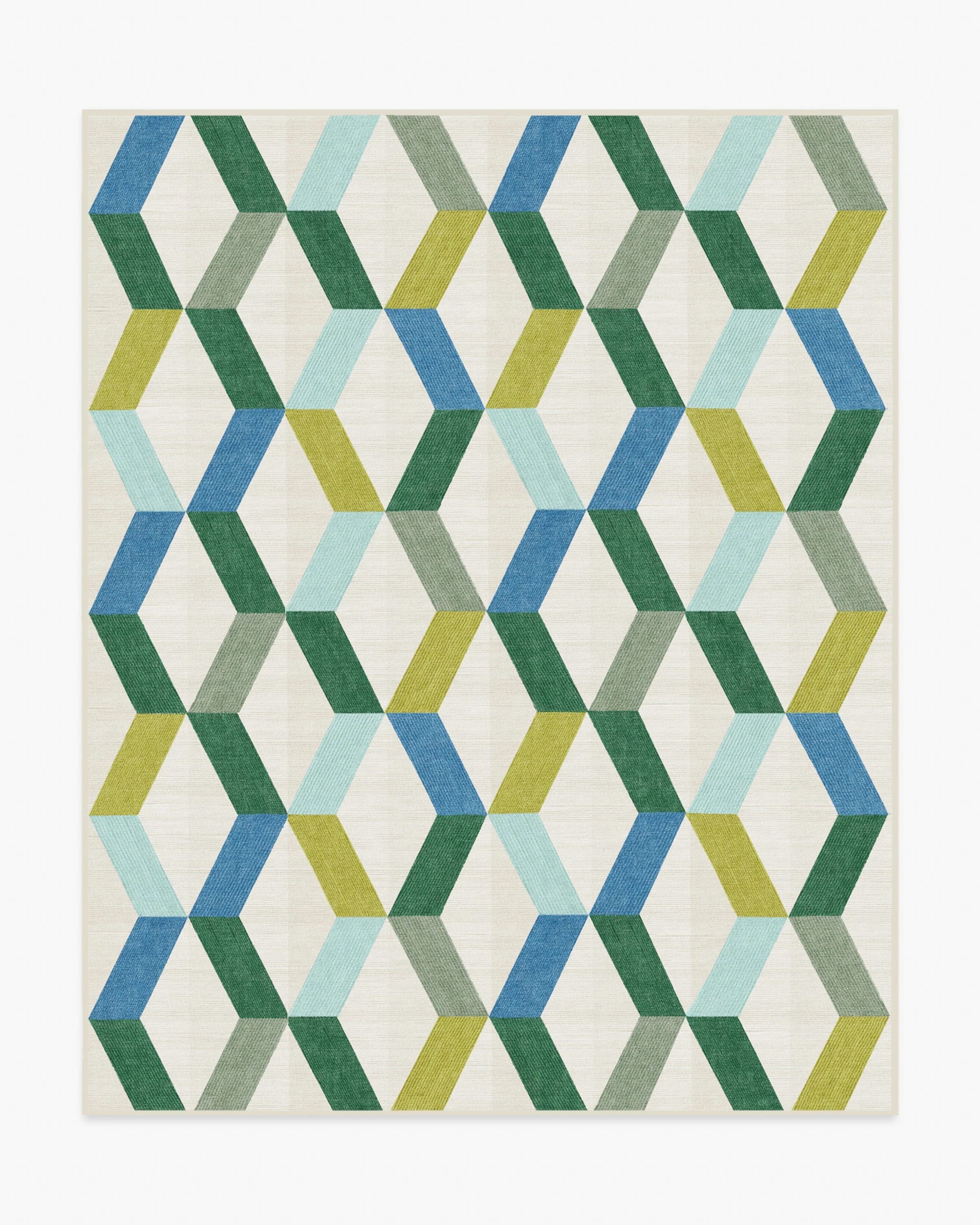 Kya Teal Flatwoven Rug - Image 8