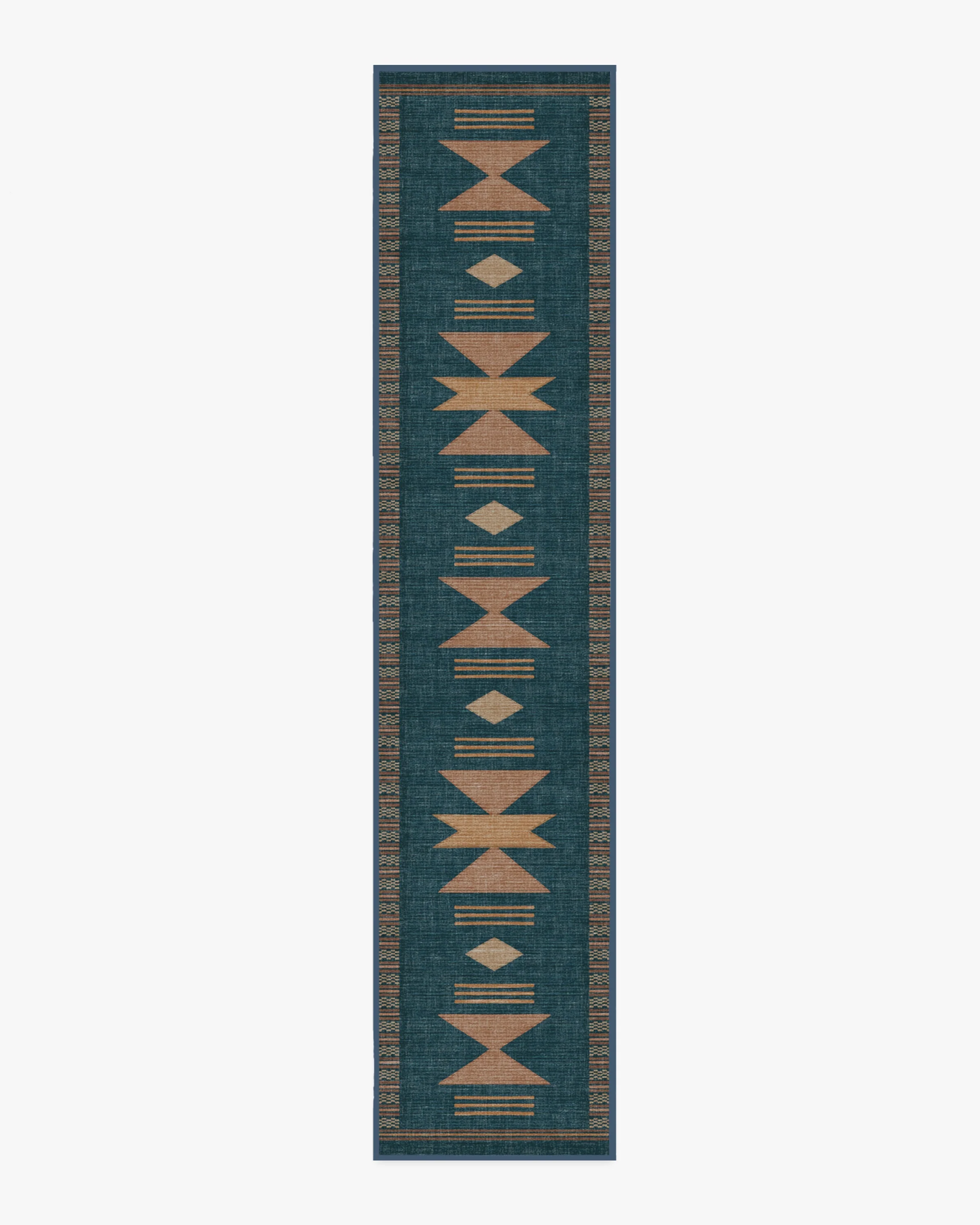 Lark Blue & Rose Flatwoven Rug - Image 11