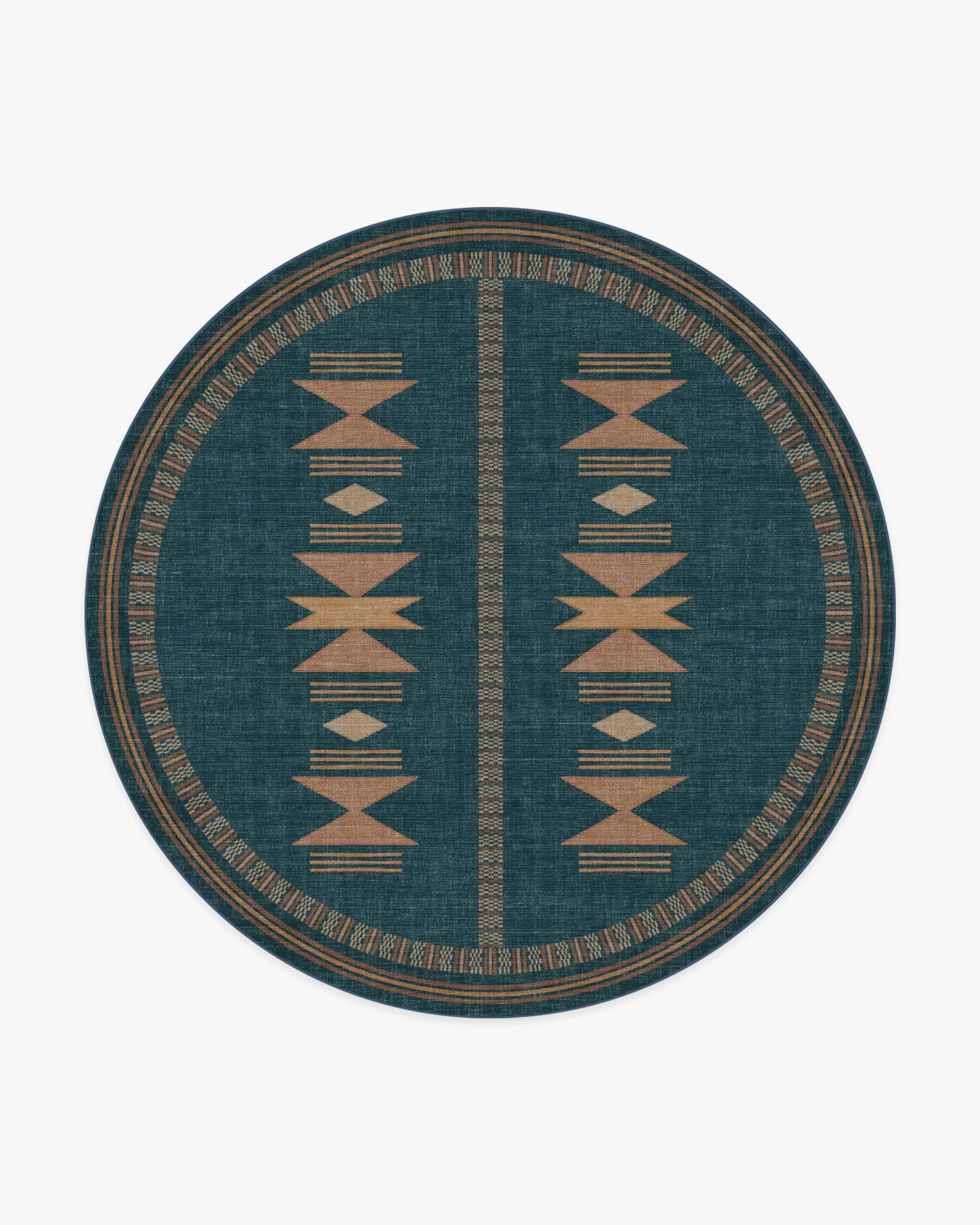 Lark Blue & Rose Rug - Image 11