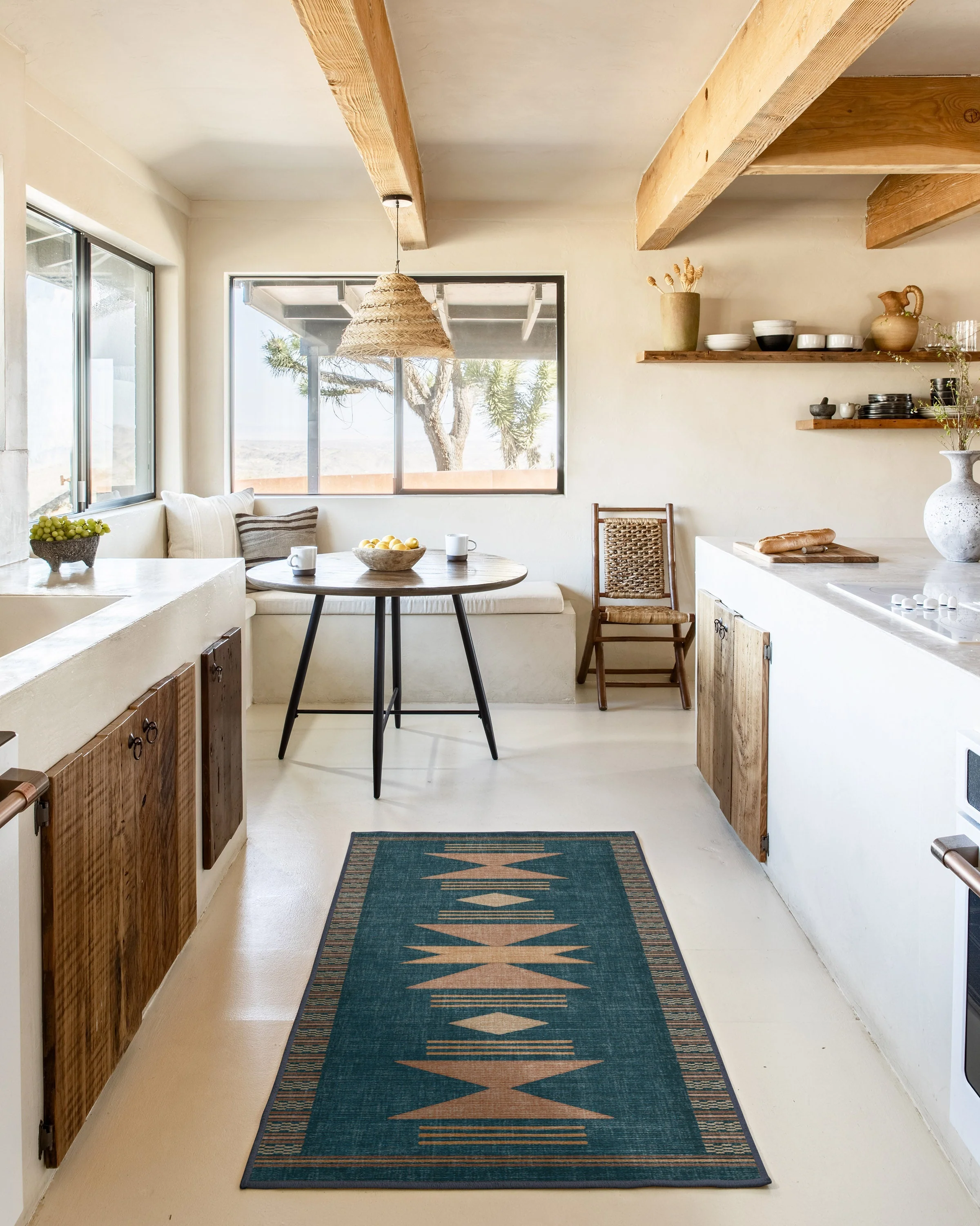 Lark Blue & Rose Rug - Image 16