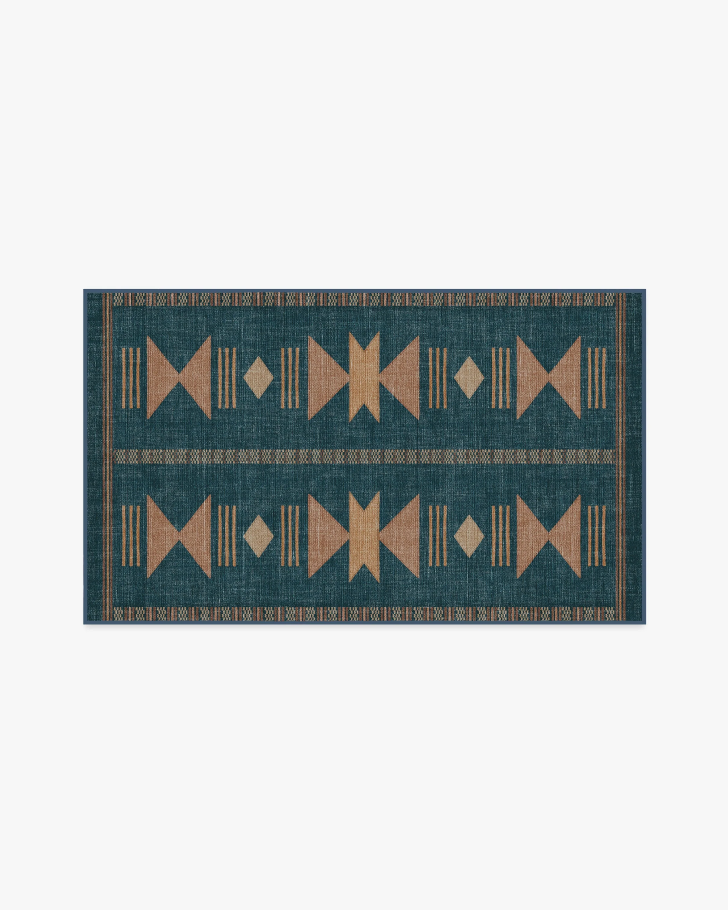 Lark Blue & Rose Rug - Image 5