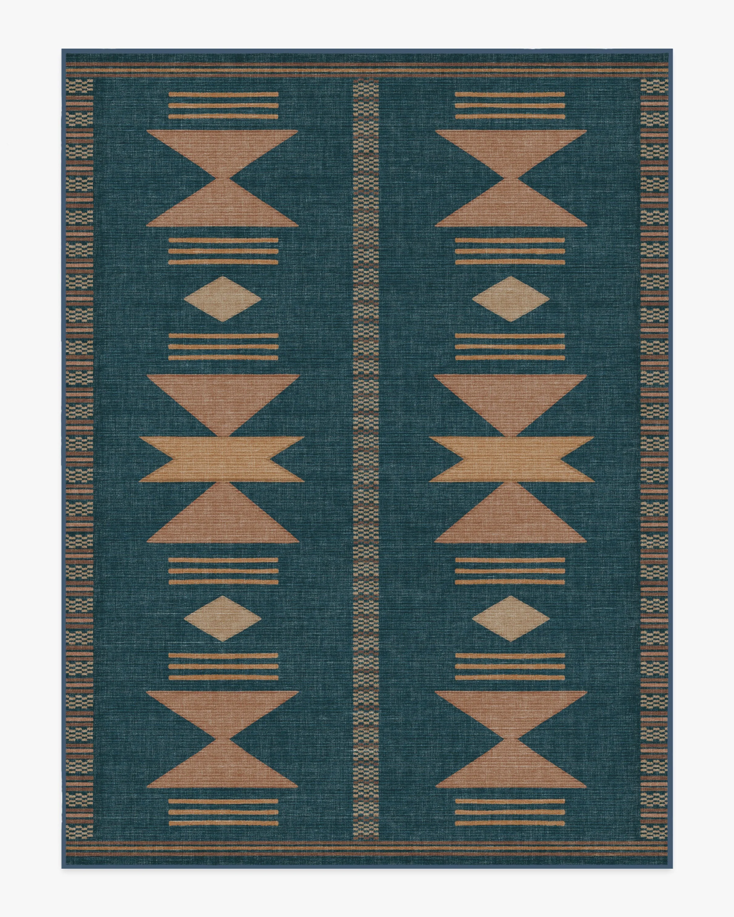 Lark Blue & Rose Rug - Image 9