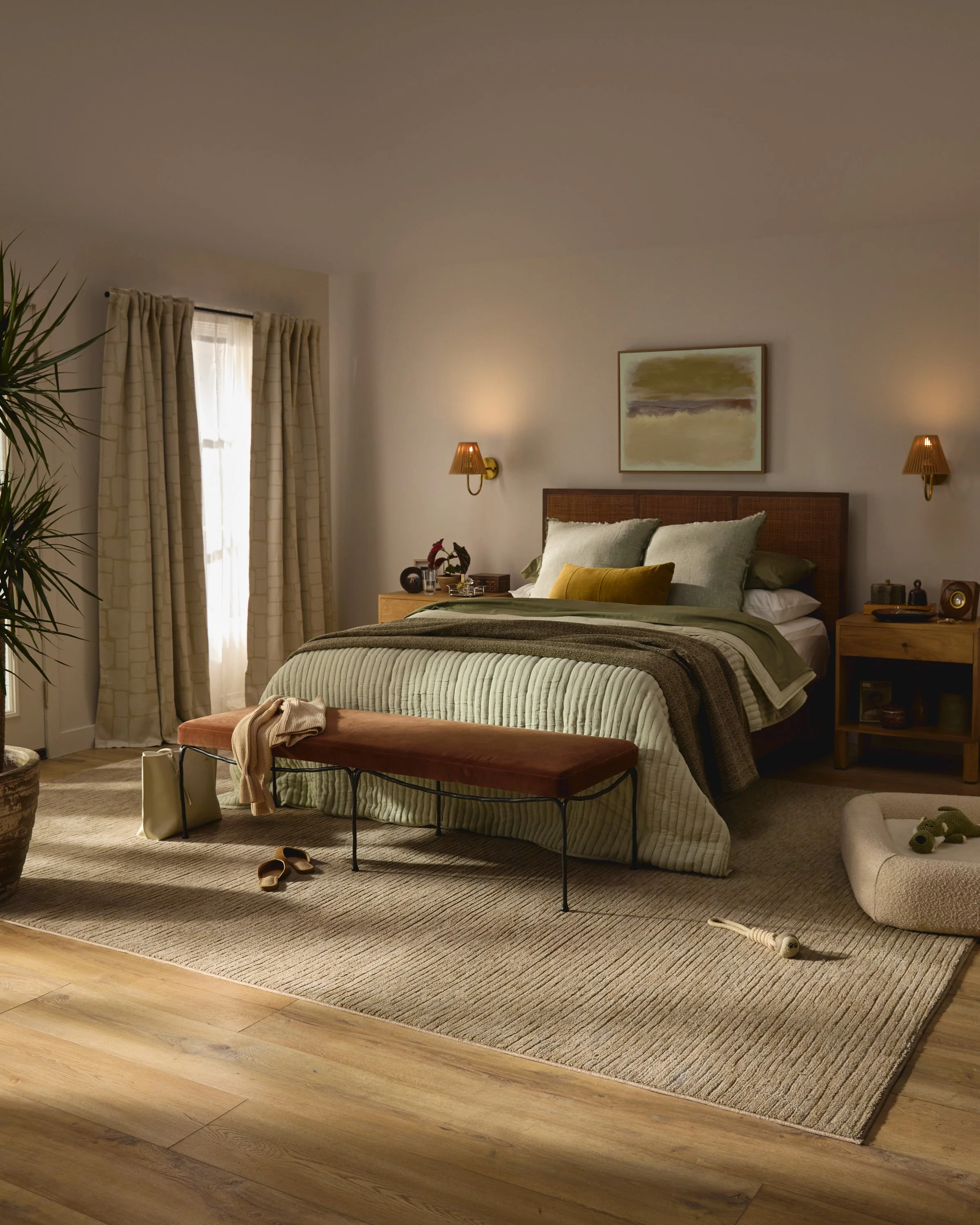 Lennox Sandstone Plush Rug - Image 7