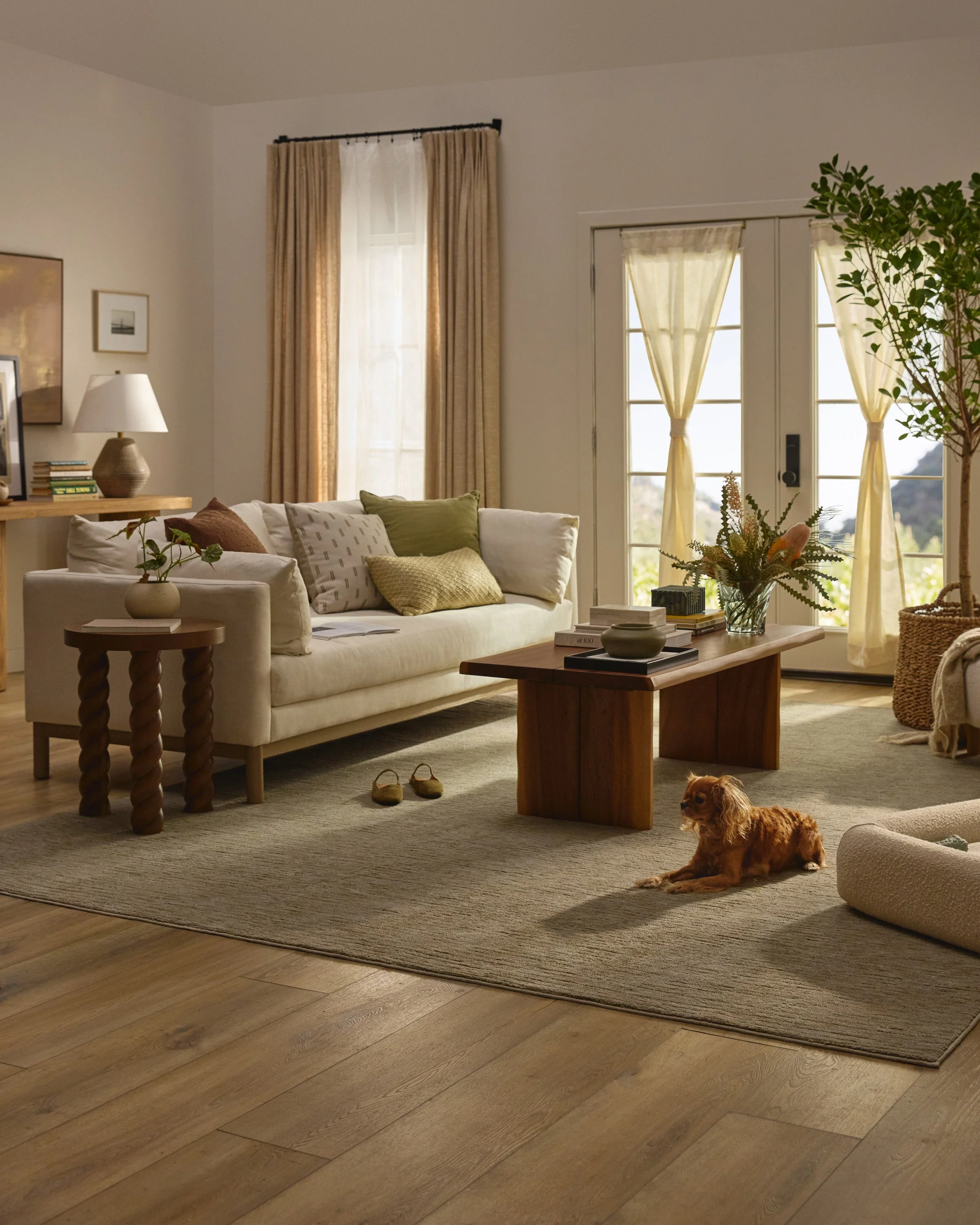 Lennox Sandstone Plush Rug - Image 8