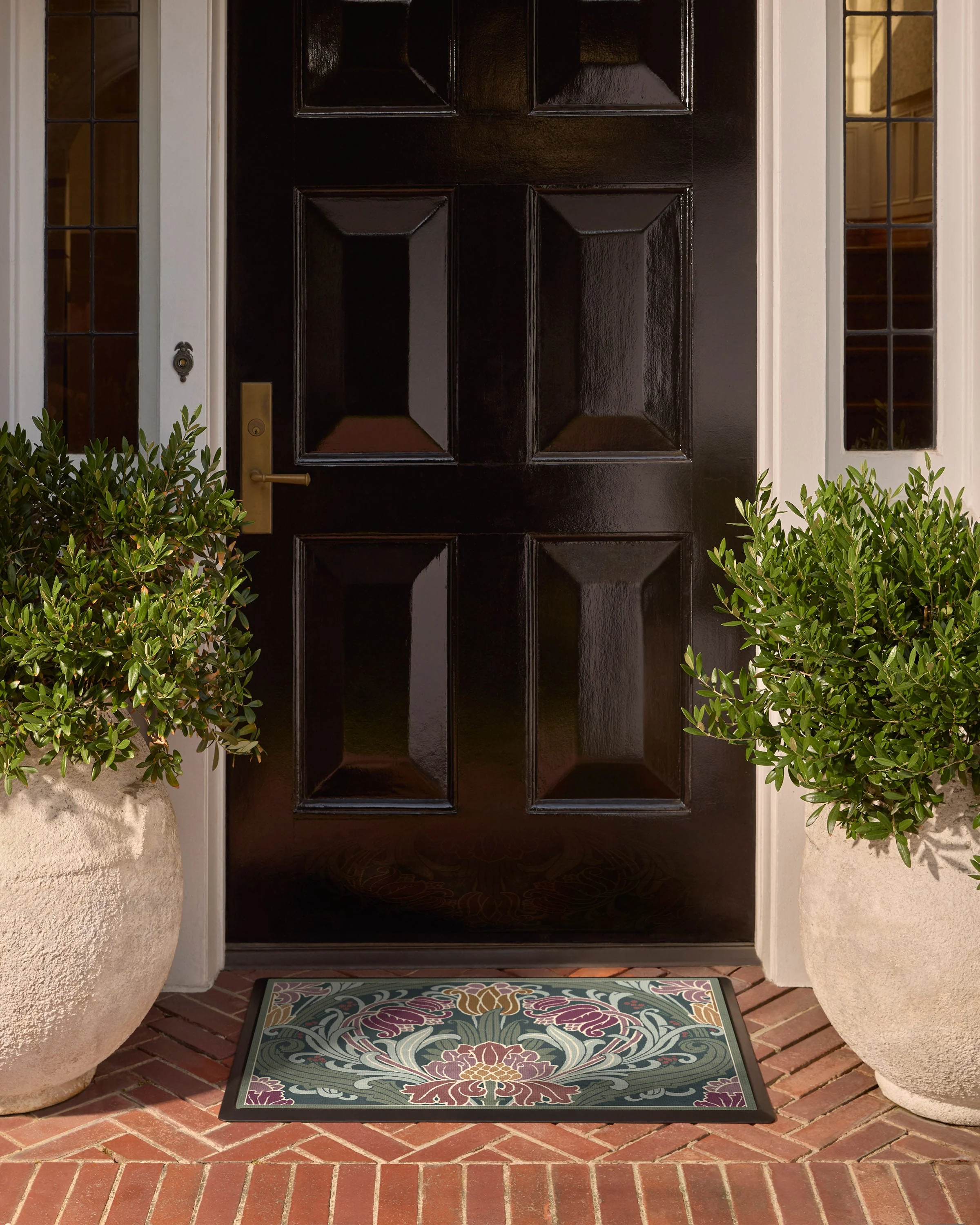 Flourish Teal Doormat by Liberty - Image 2