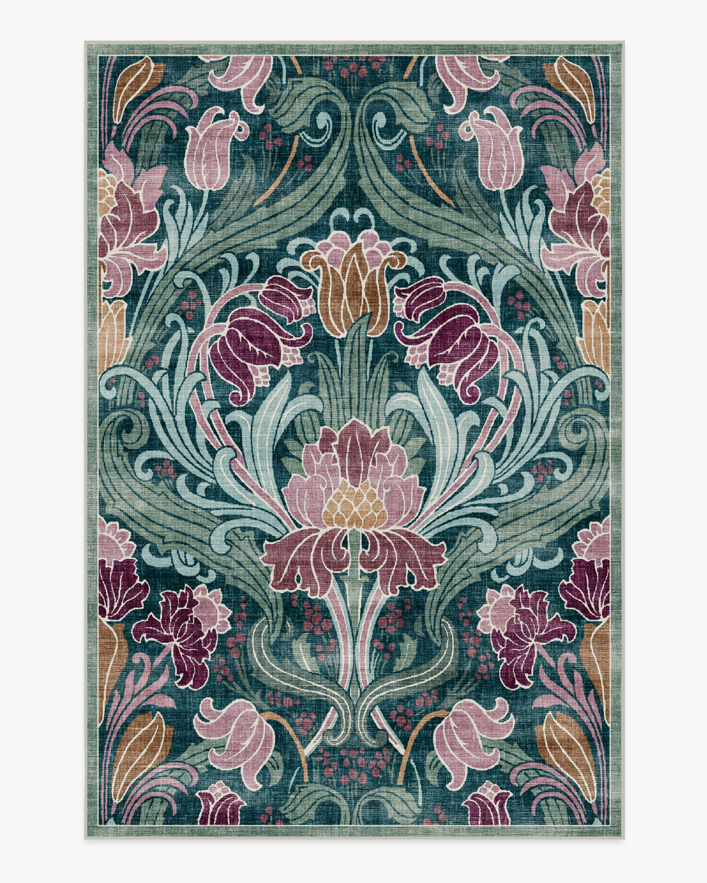 Flourish Teal Rug by Liberty - Image 15