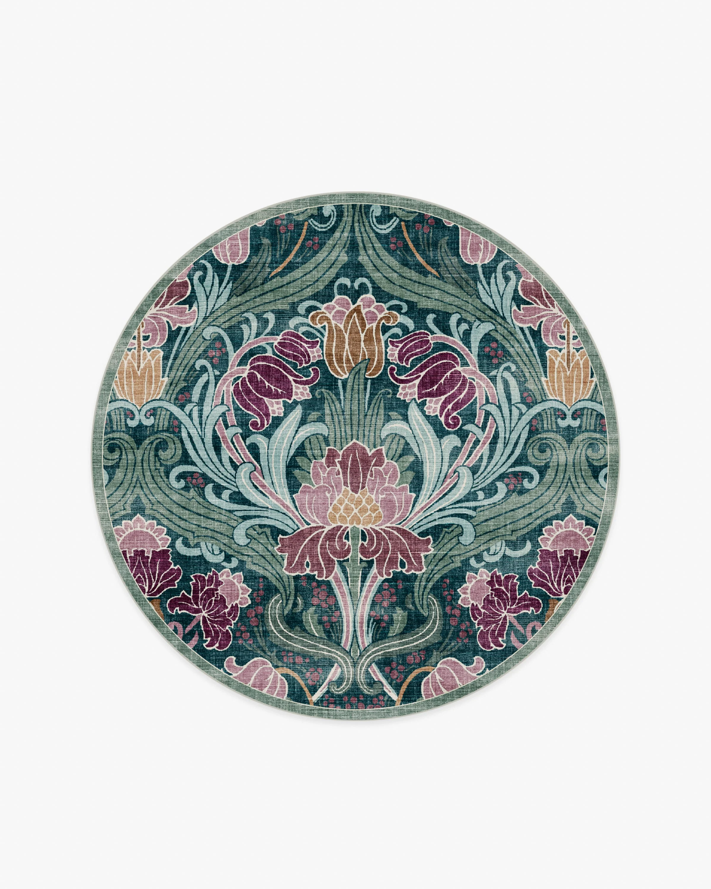 Flourish Teal Rug by Liberty - Image 19