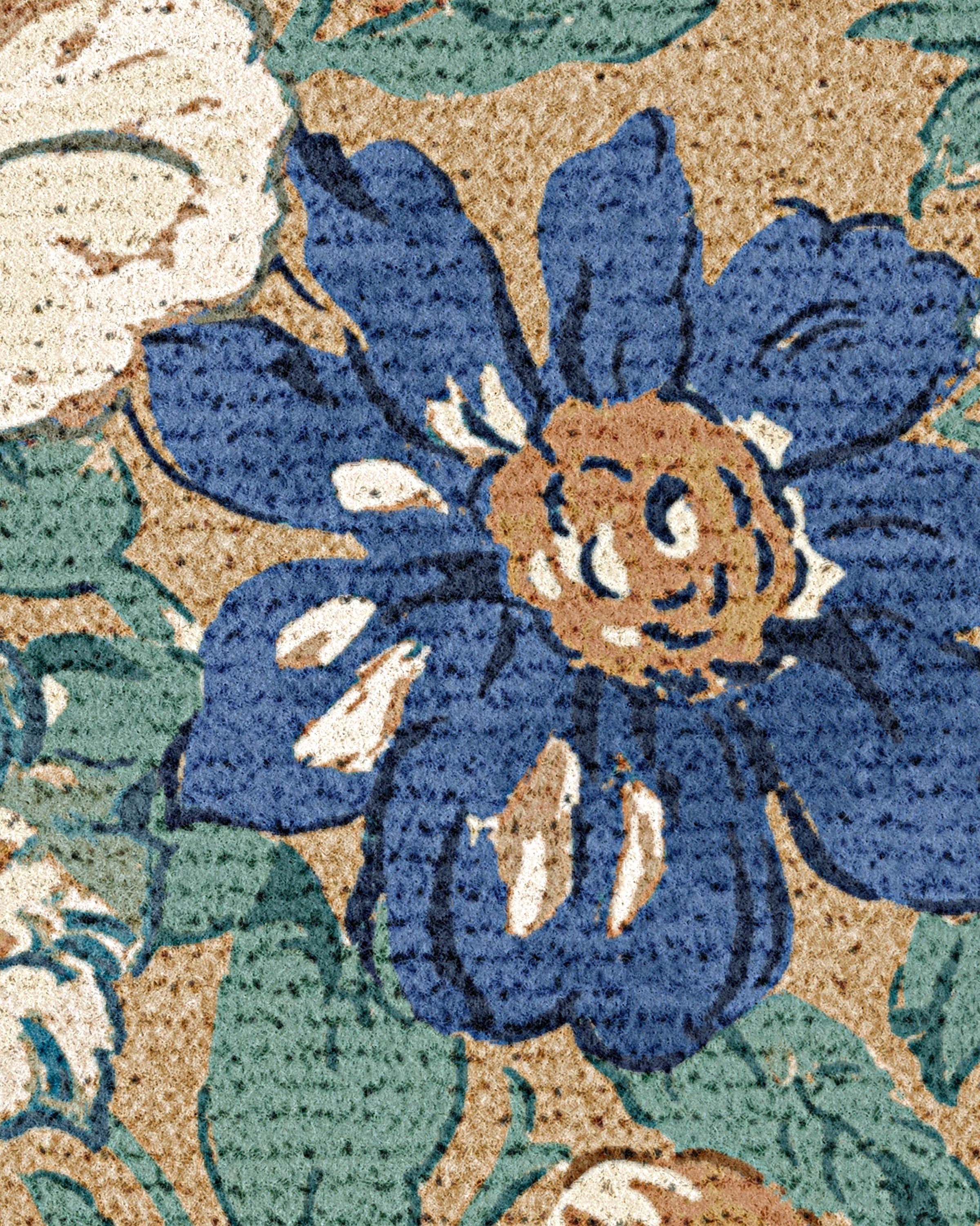 Honeydew Blue & Coir Doormat by Liberty - Image 3