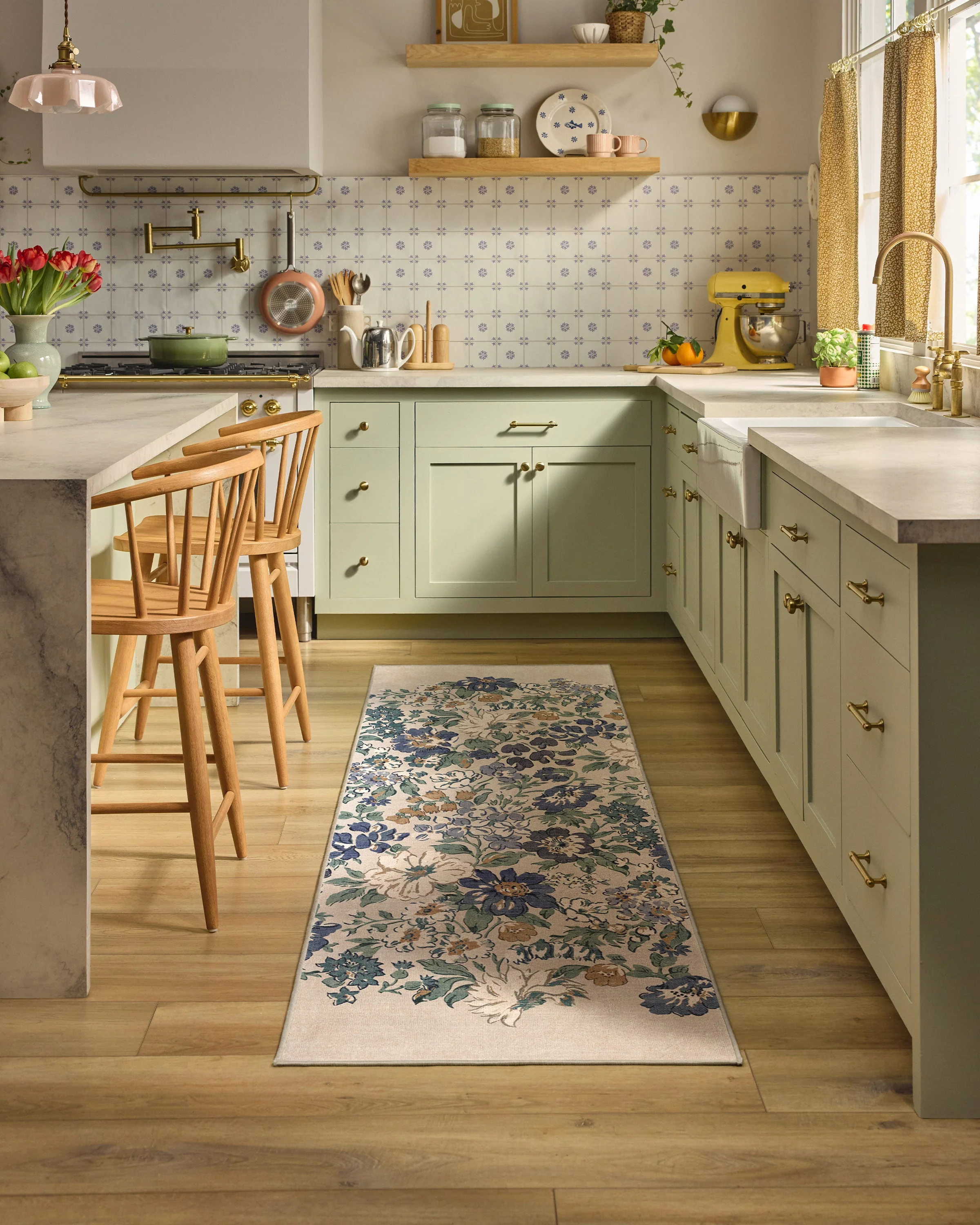 Honeydew Blue Rug by Liberty - Image 3