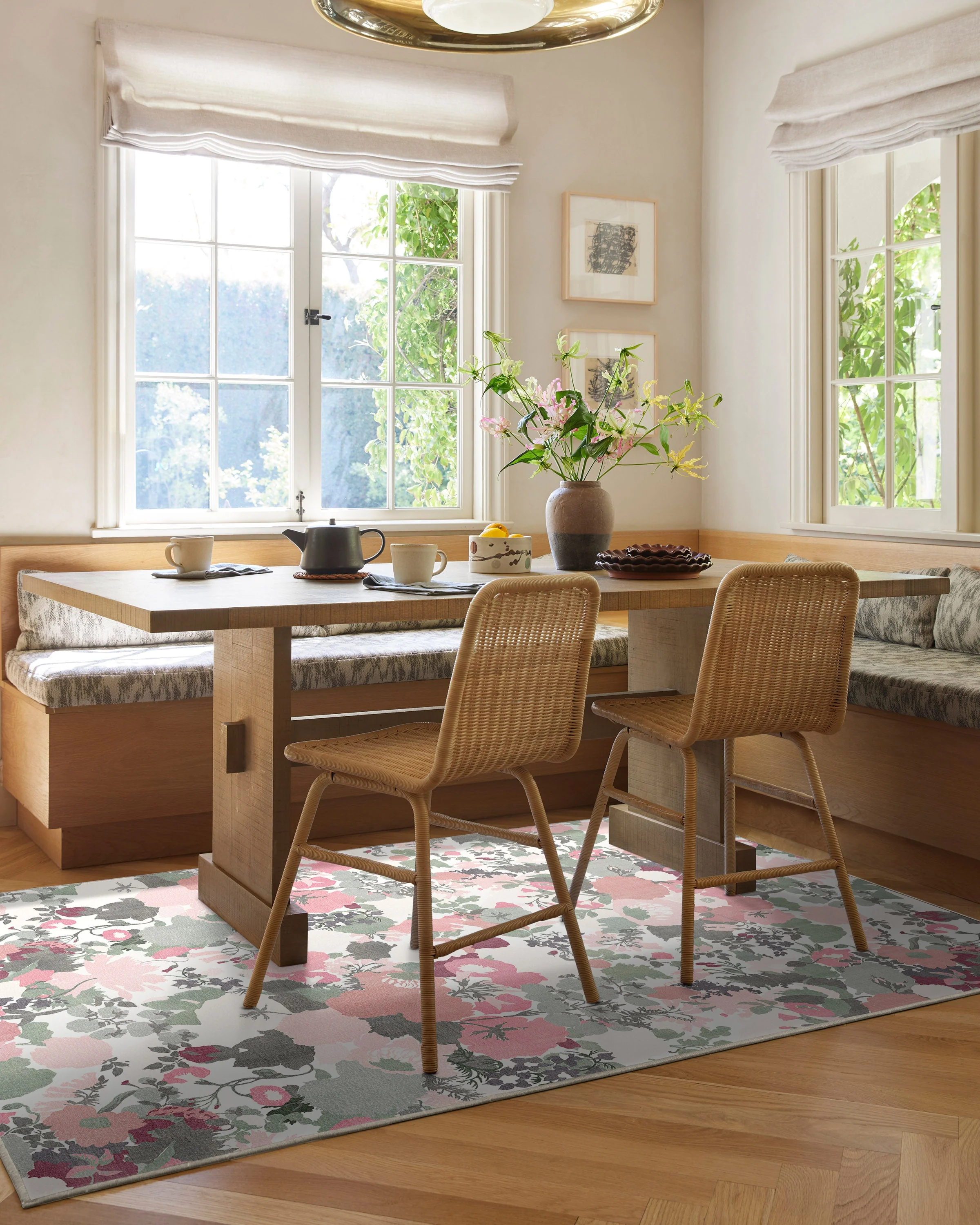 Parchment Shadow Pink Rug by Liberty - Image 2