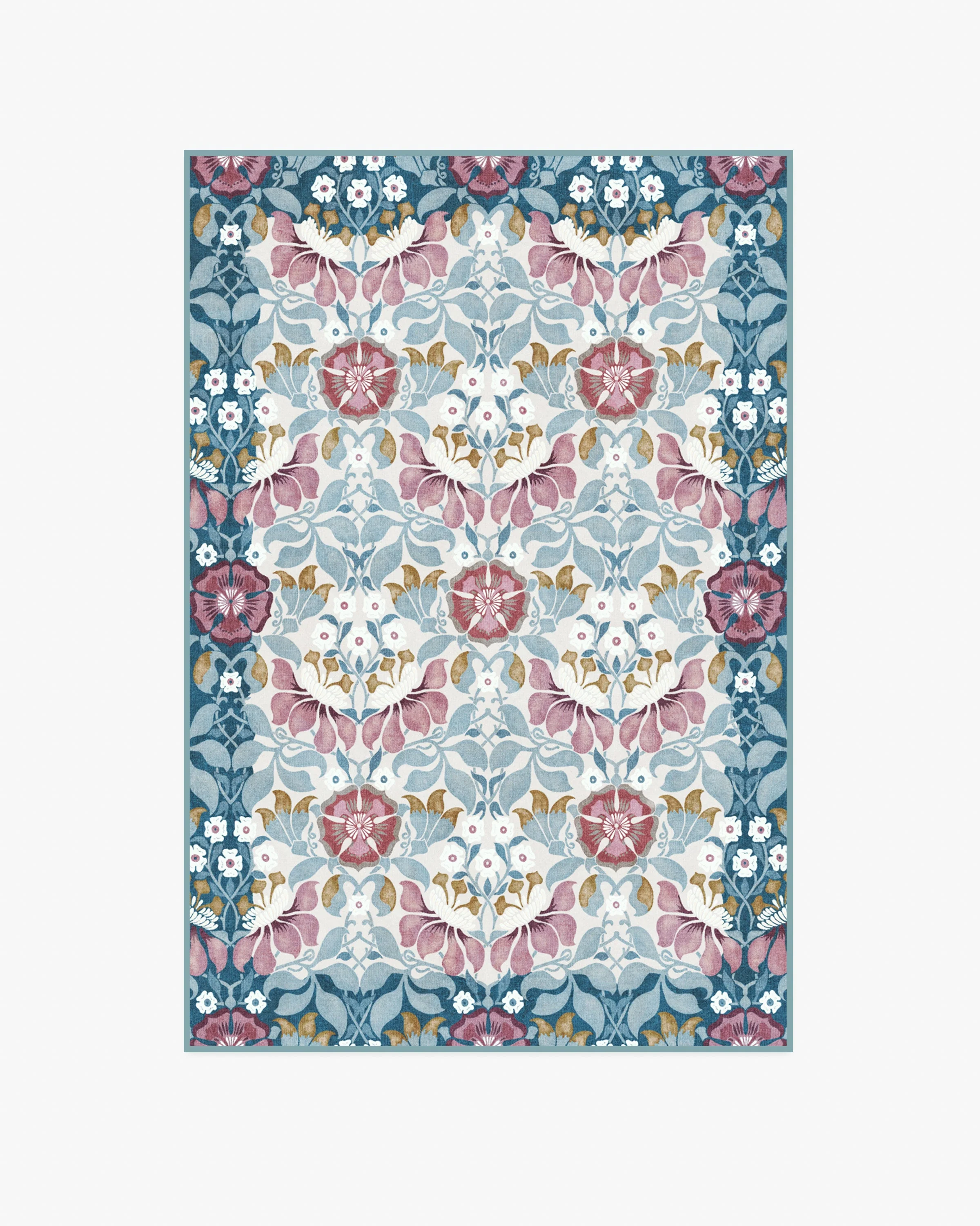Persephone Ivory & Blue Rug by Liberty - Image 14