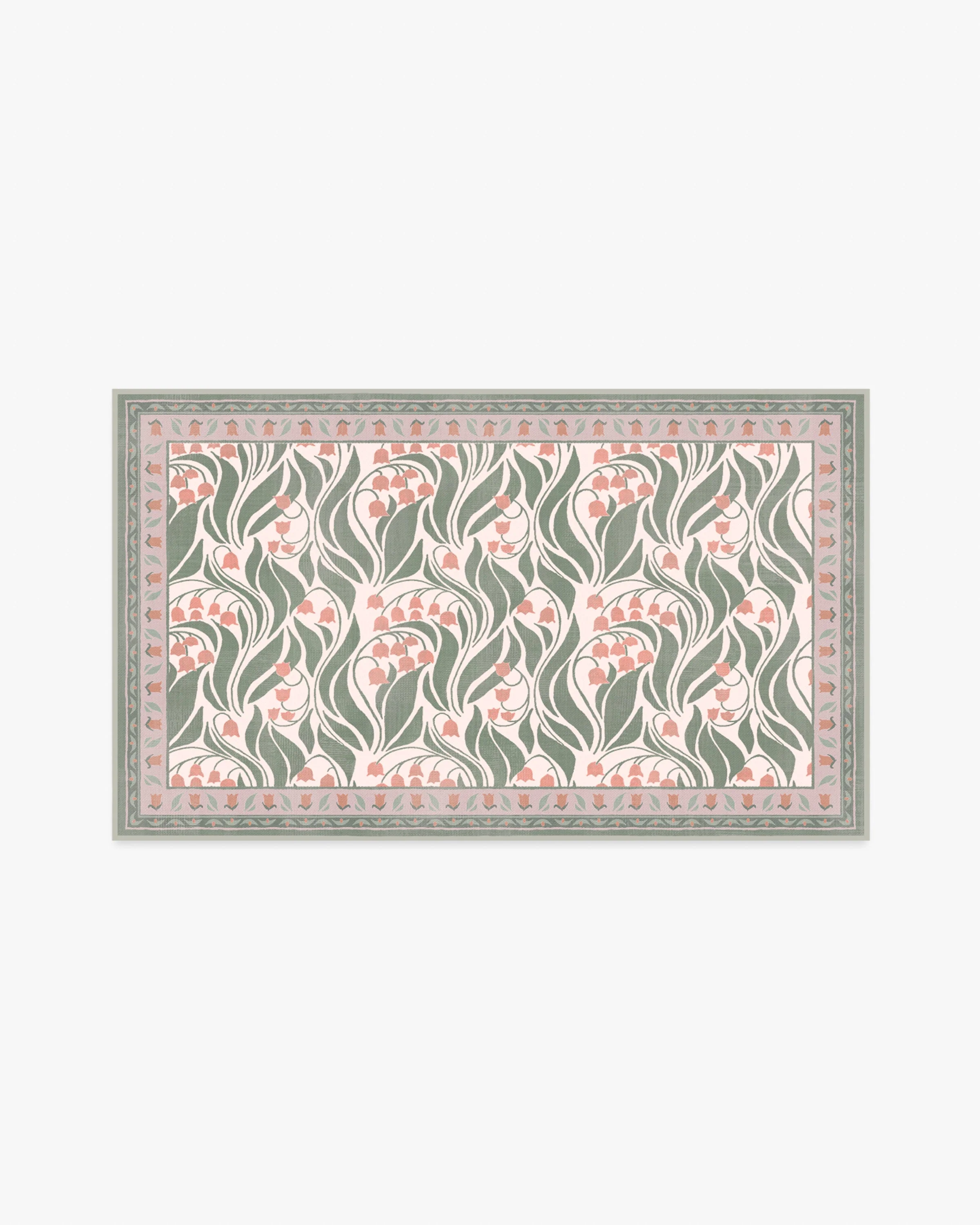 Lila Cream & Coral Rug - Image 4