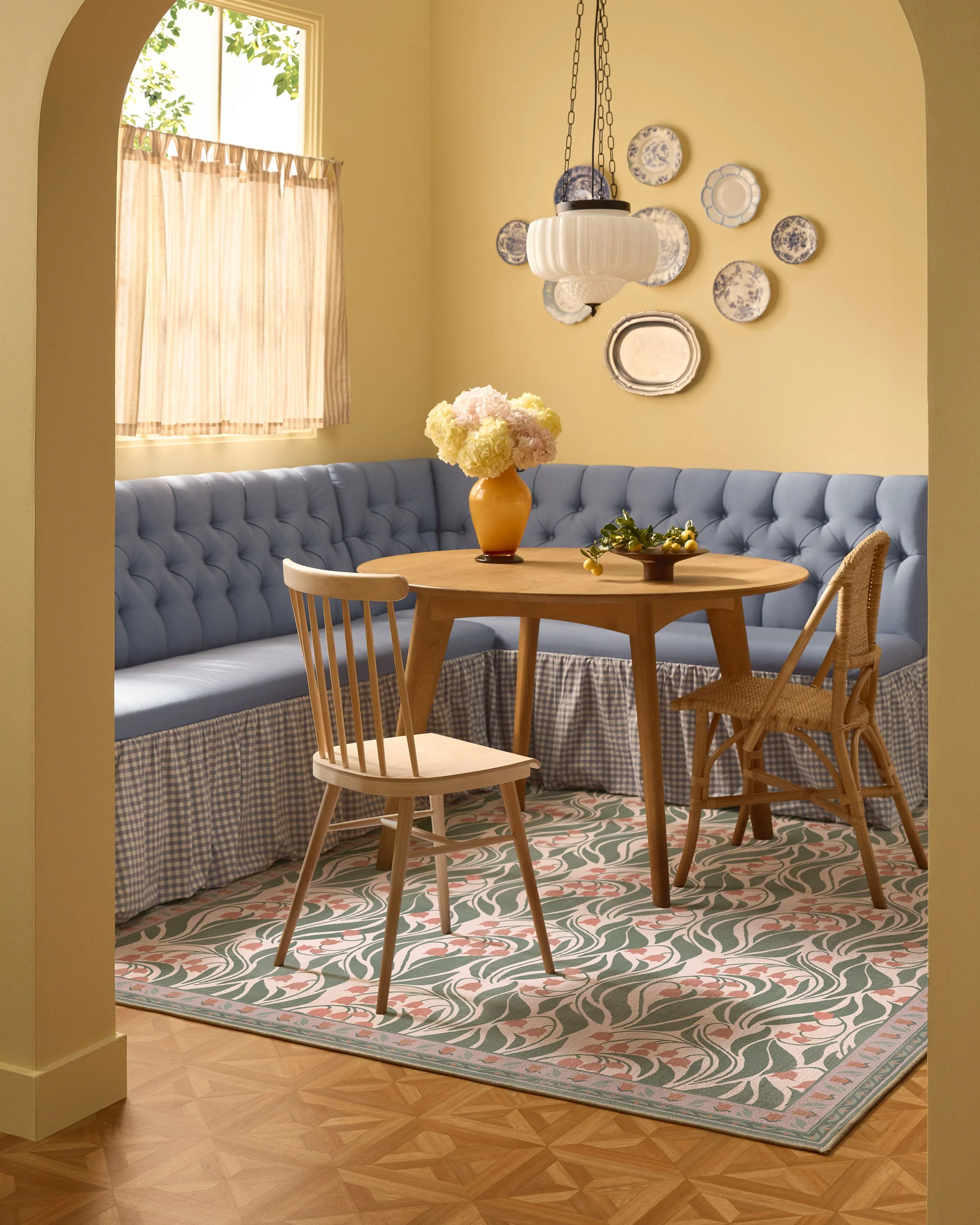 Lila Cream & Coral Rug - Image 9