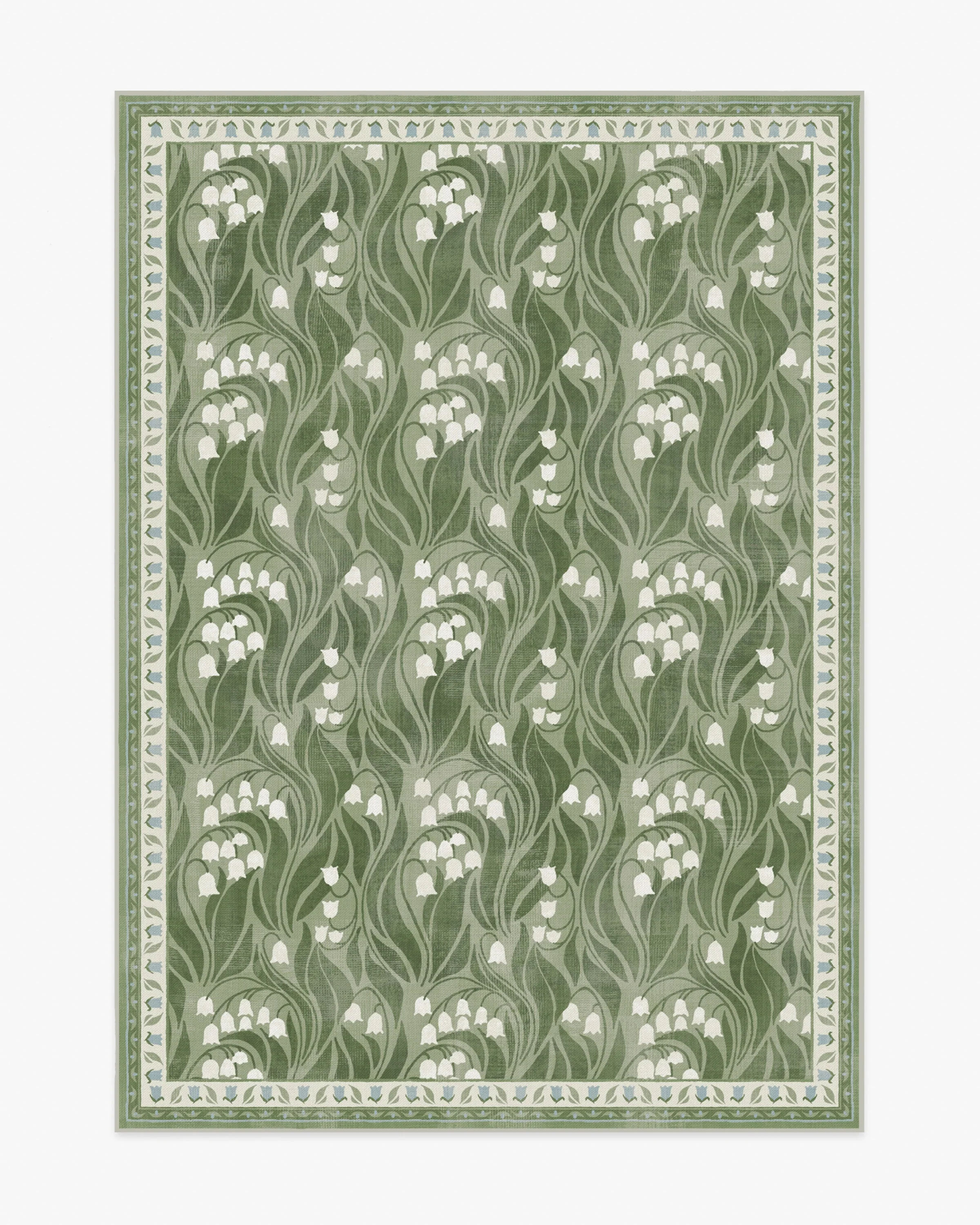 Lila Green & Ivory Rug