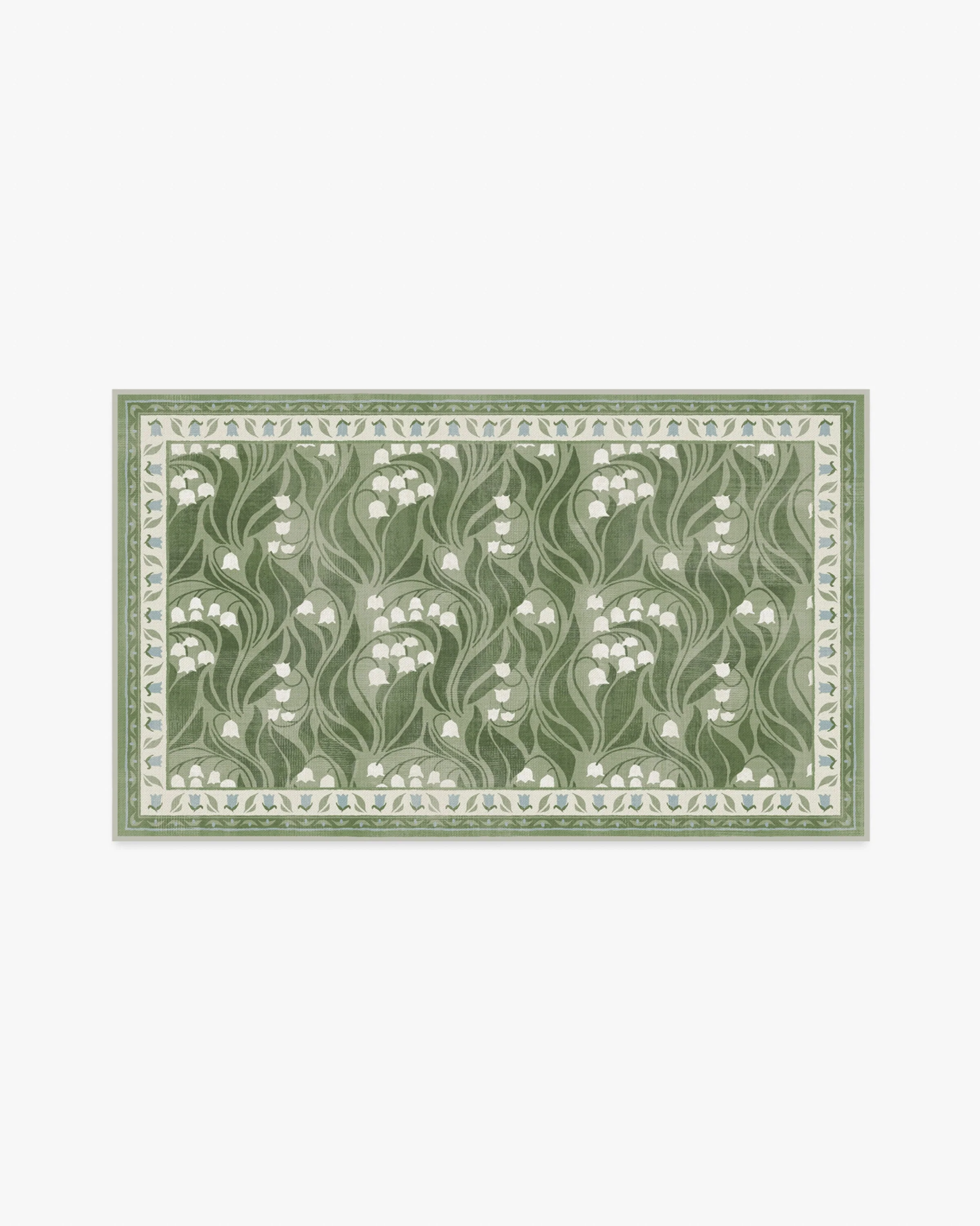 Lila Green & Ivory Rug - Image 4