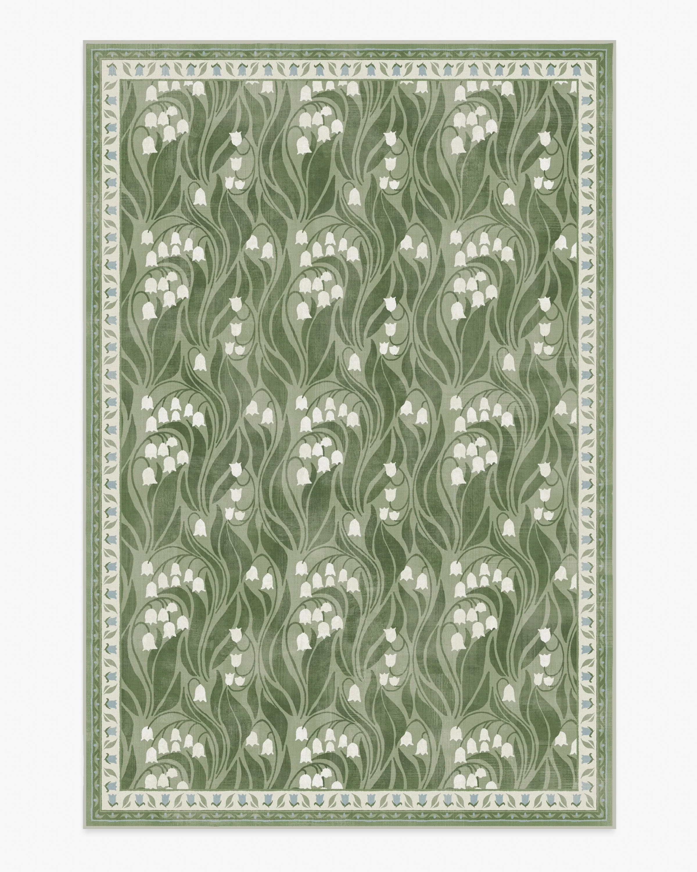 Lila Green & Ivory Rug - Image 5