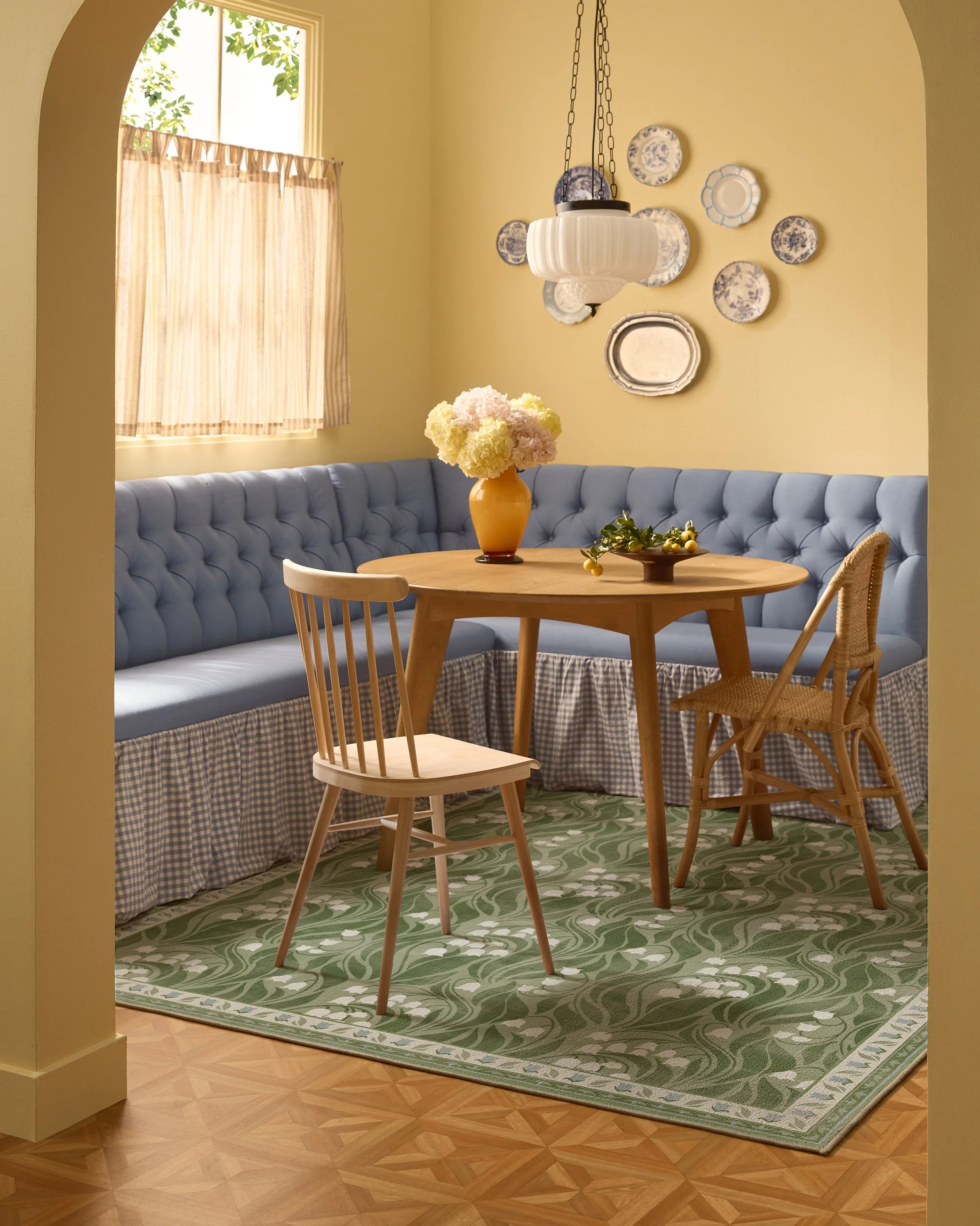 Lila Green & Ivory Rug - Image 9